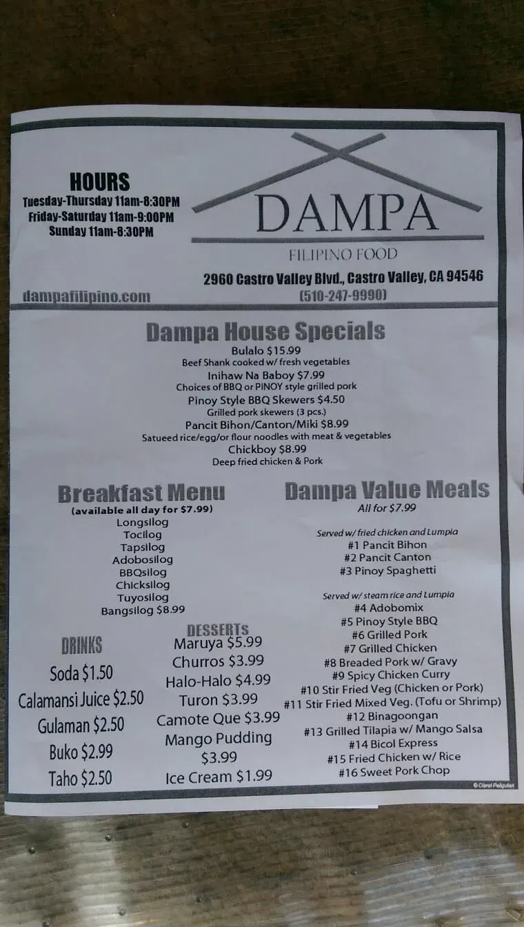 Menu 1