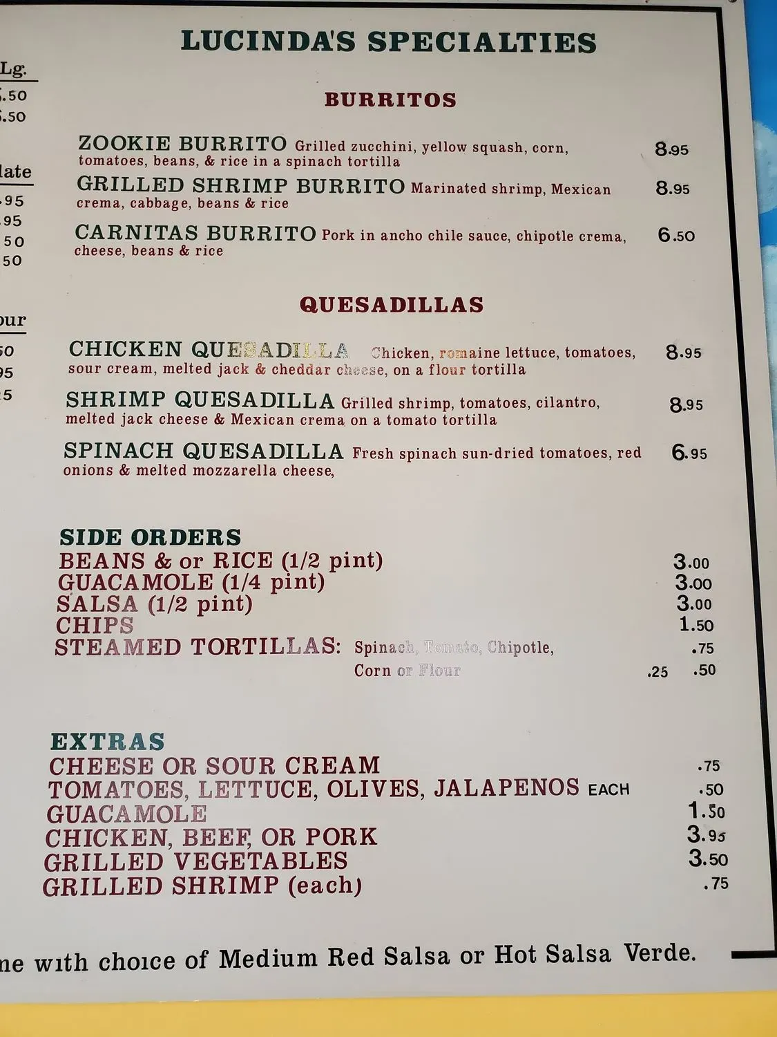 Menu 1