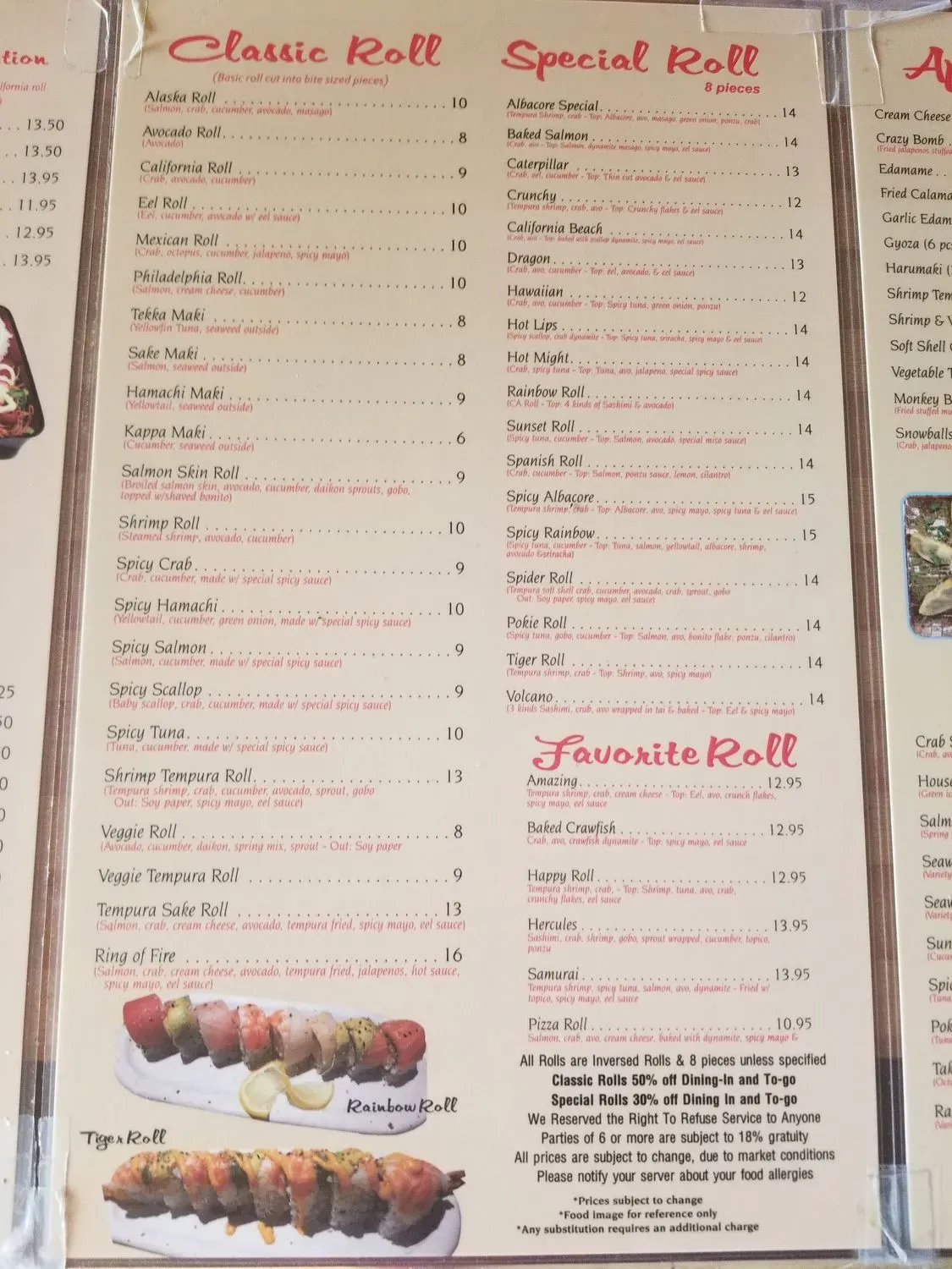 Menu 6