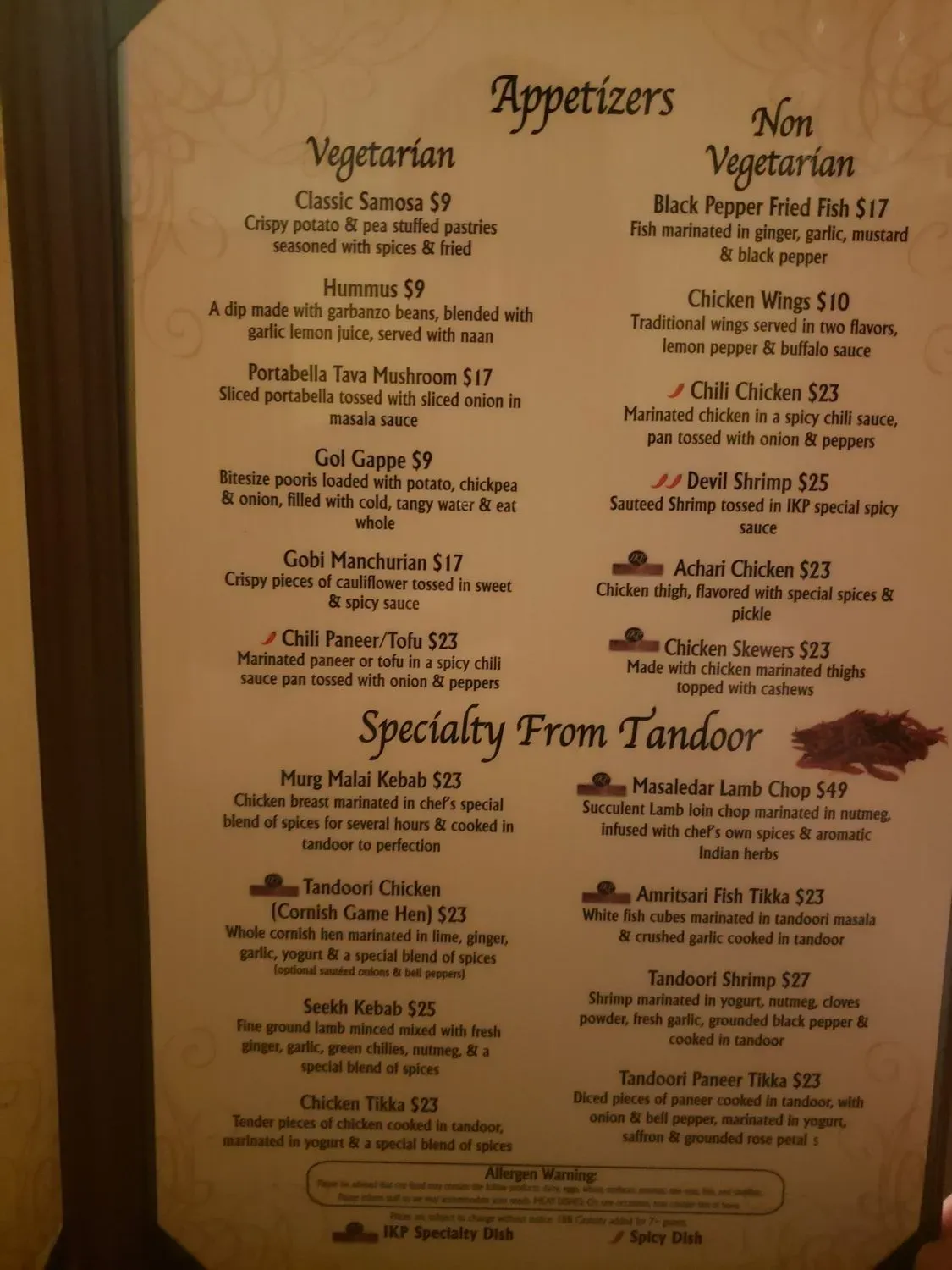 Menu 5