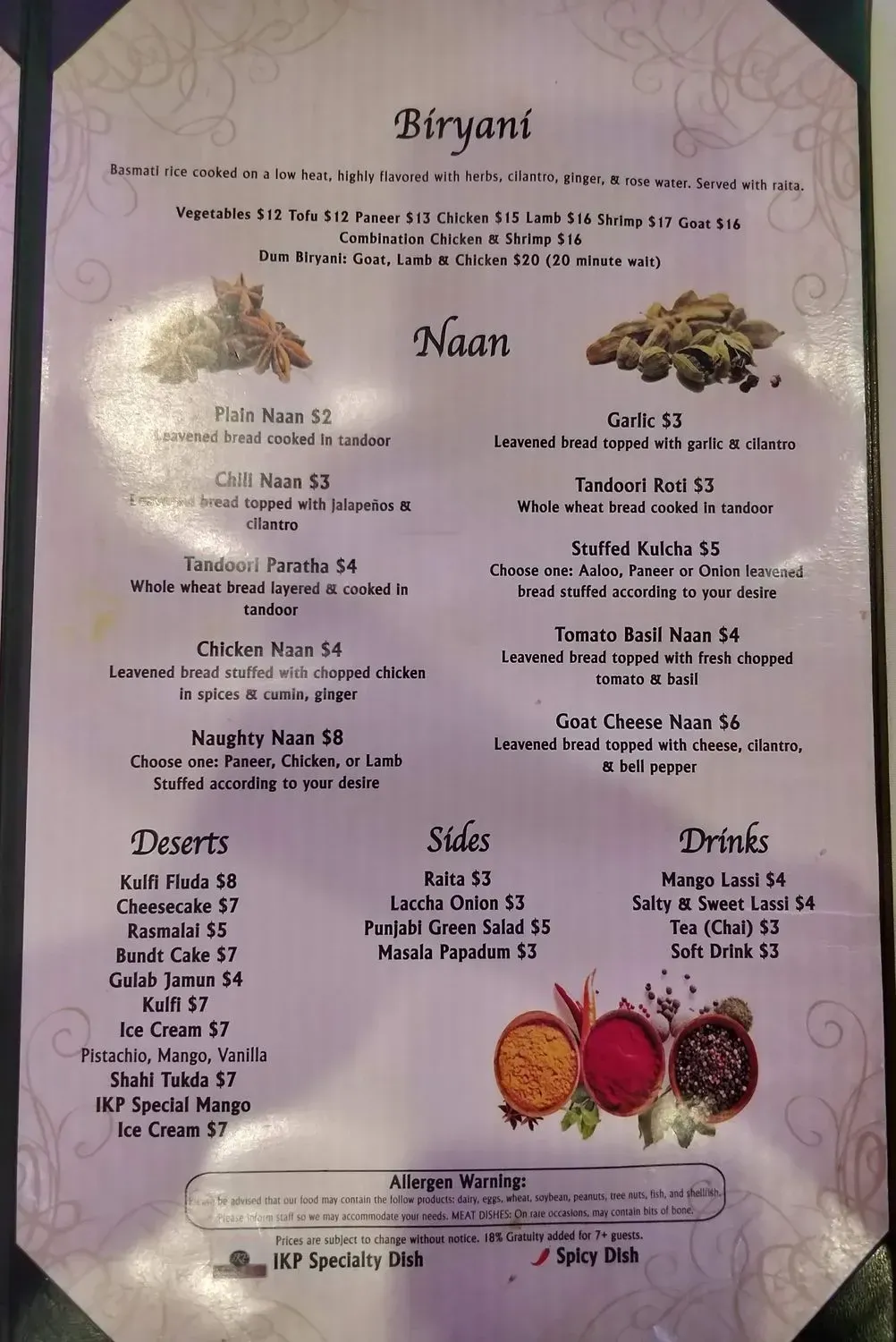 Menu 3