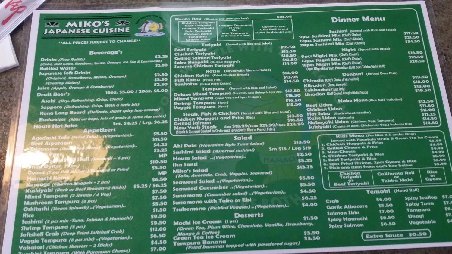 Menu 3