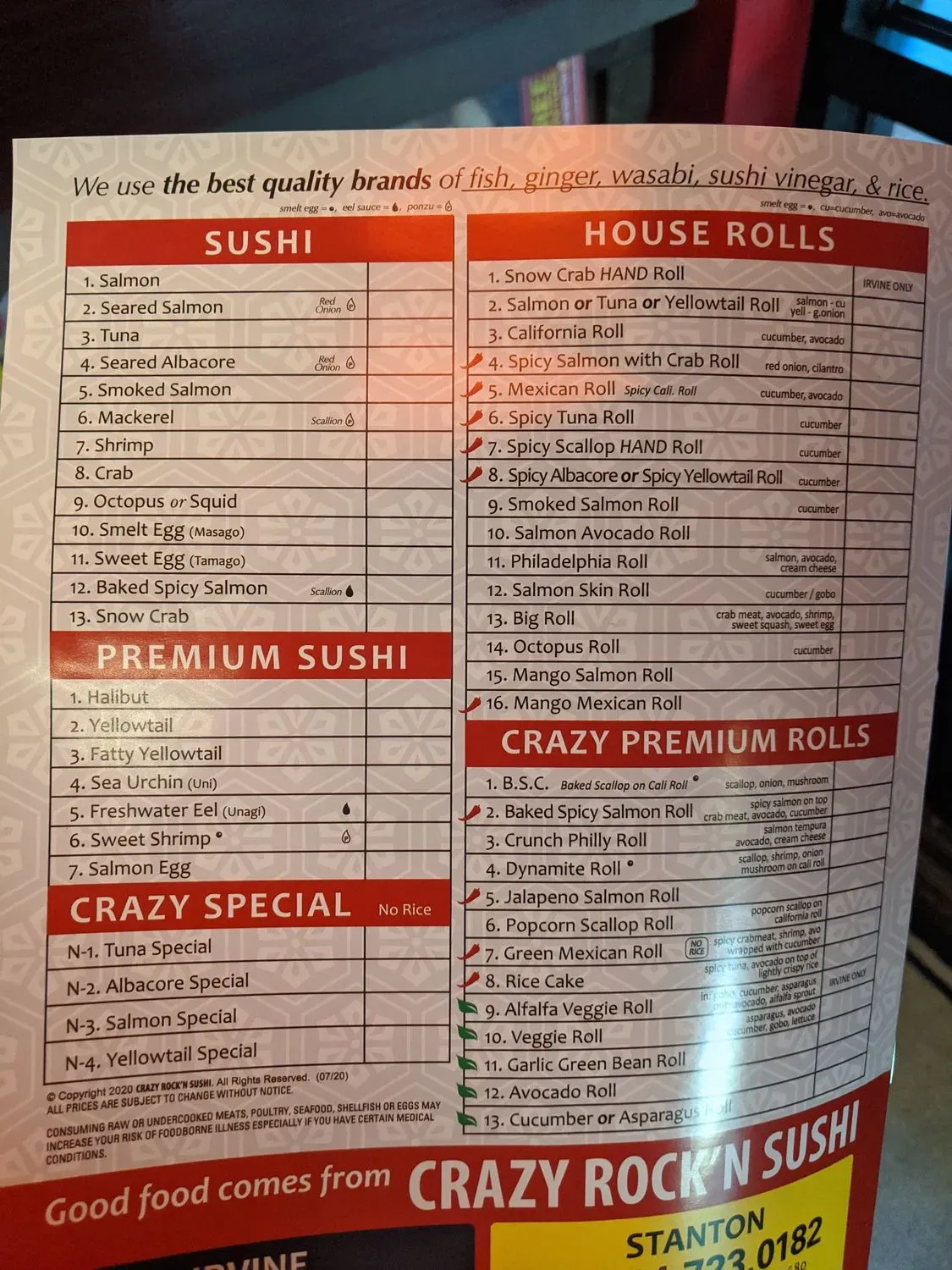 Menu 5