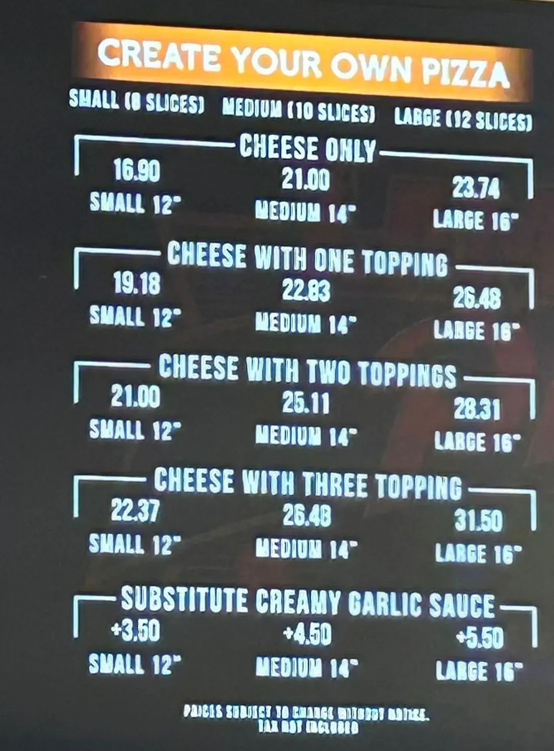 Menu 1