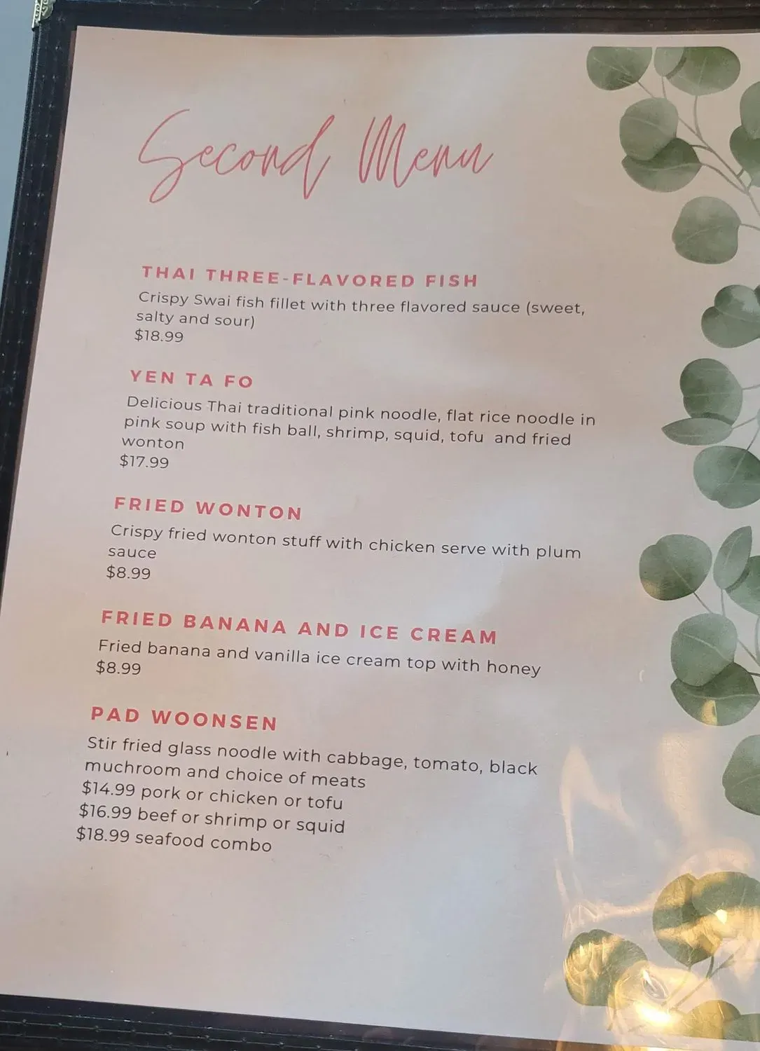 Menu 5