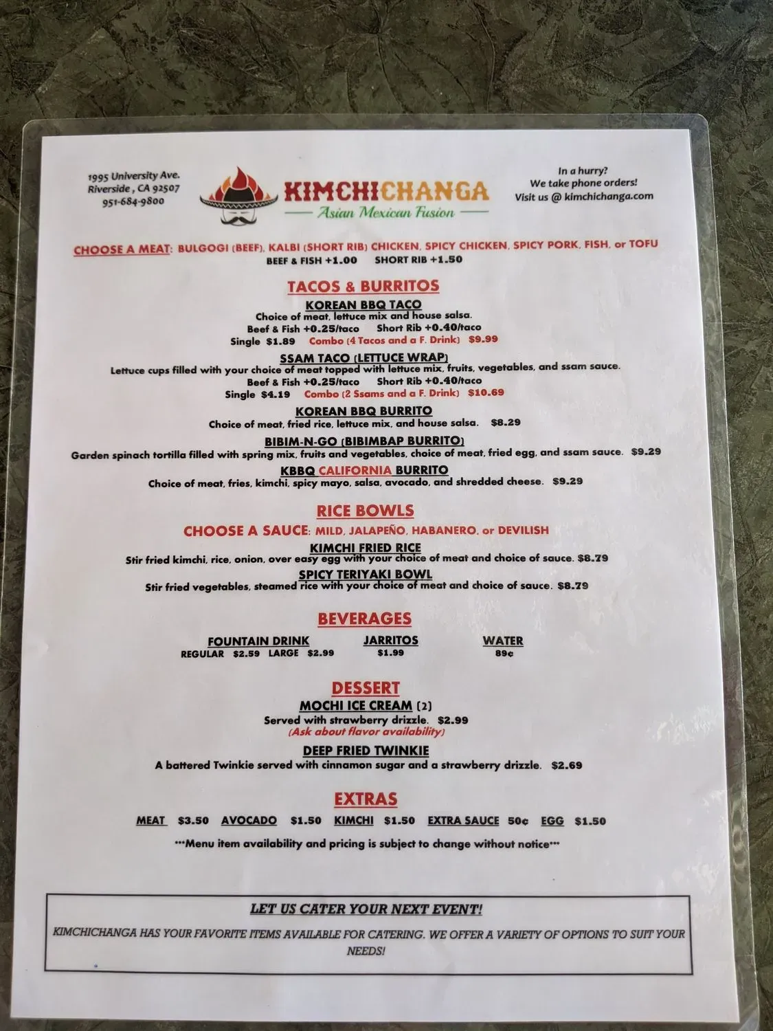 Menu 2