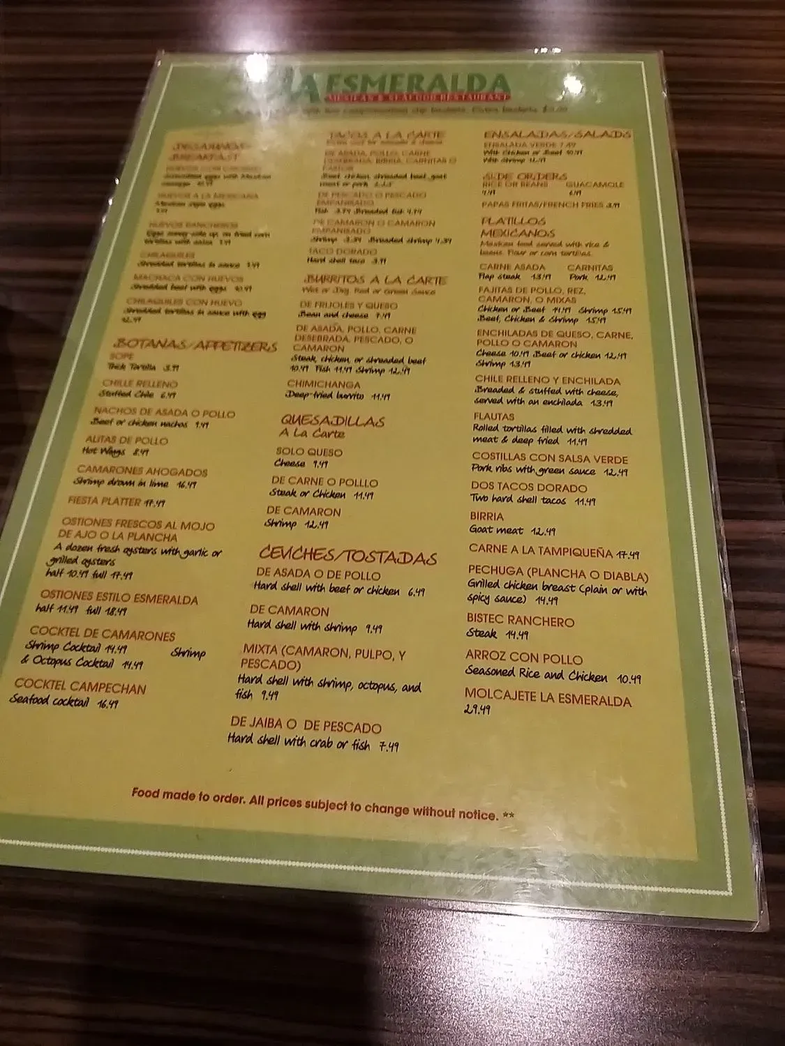 Menu 4