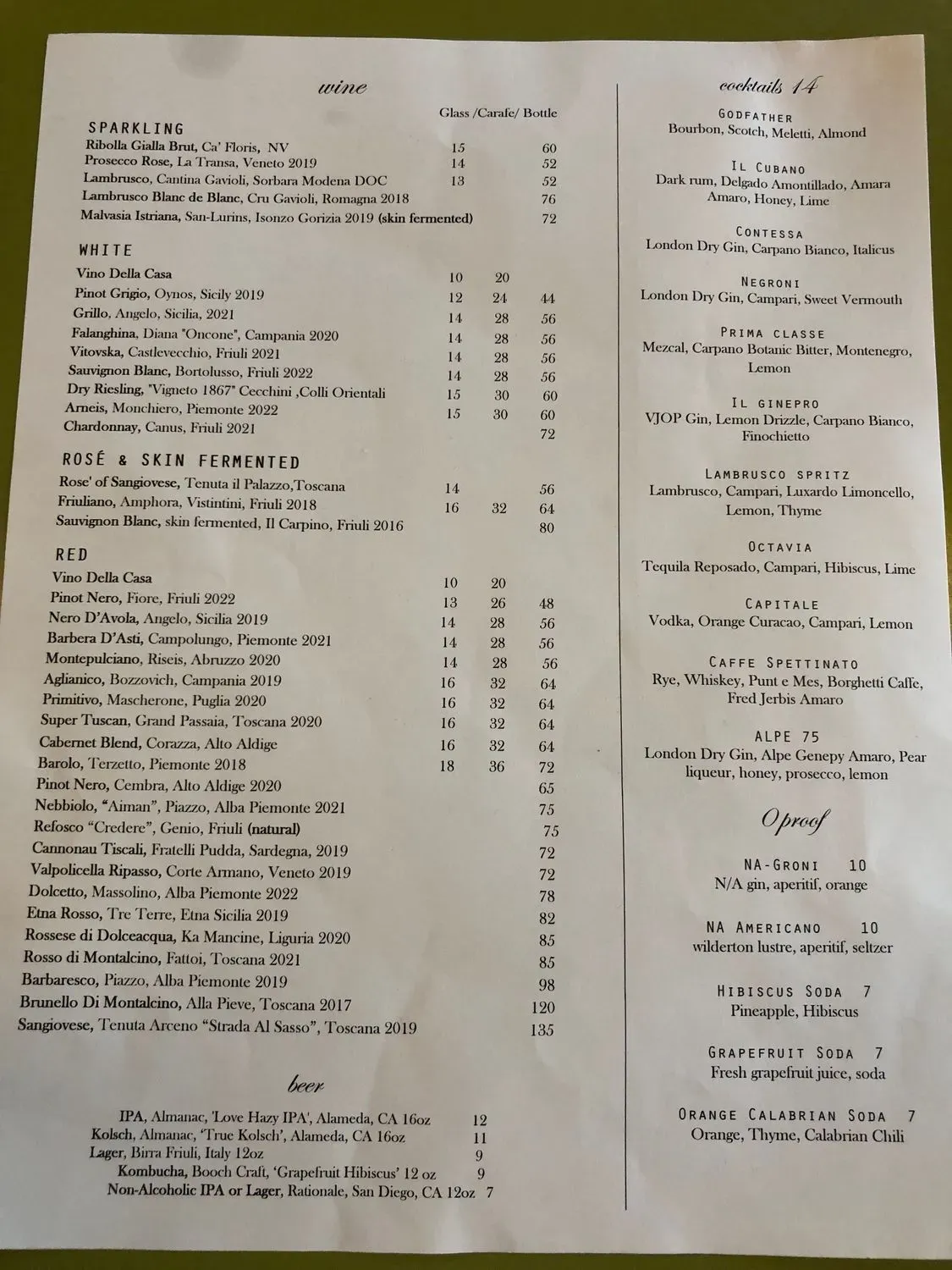 Menu 2