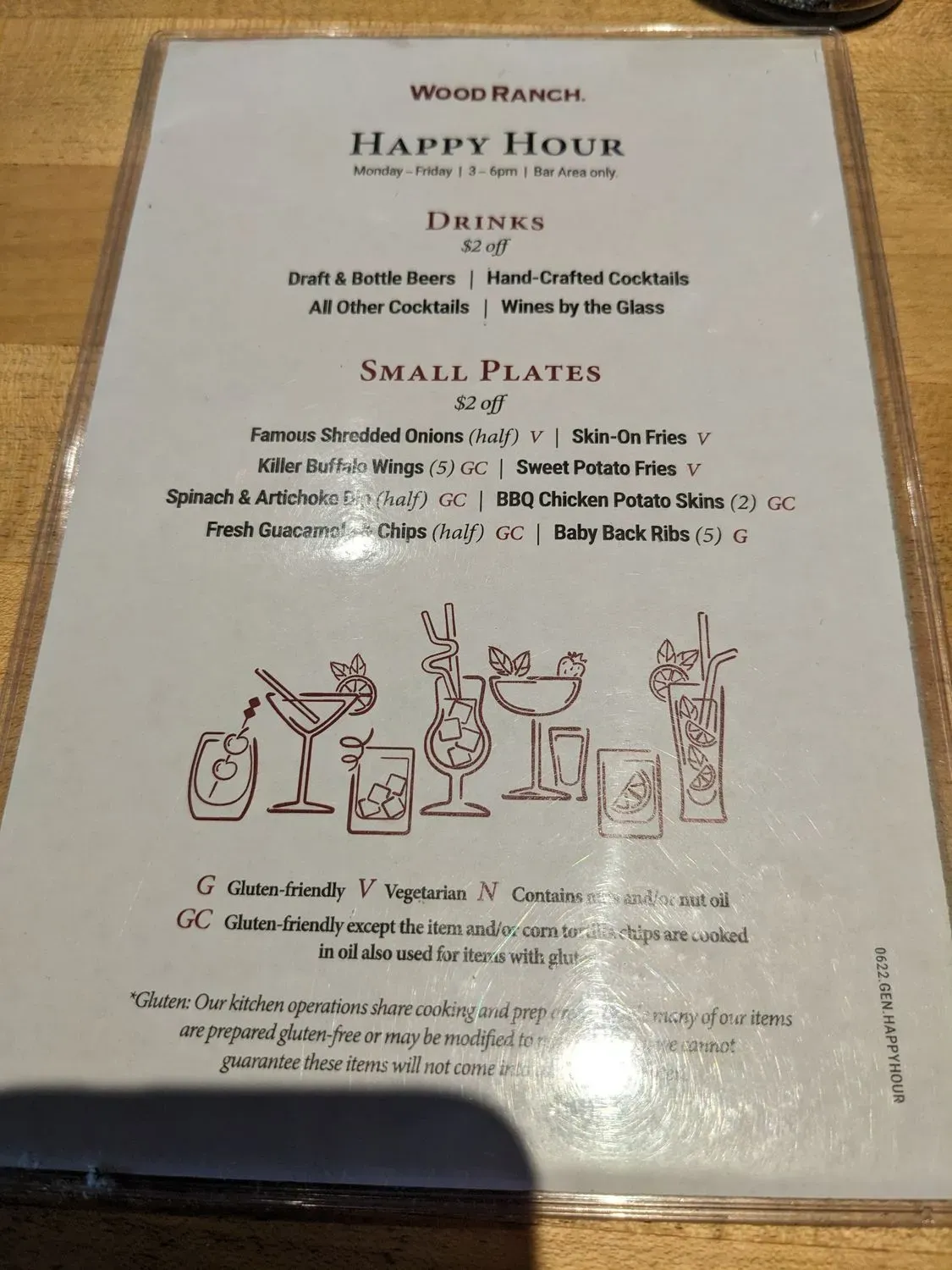 Wood Ranch Menu - Updated November 2025