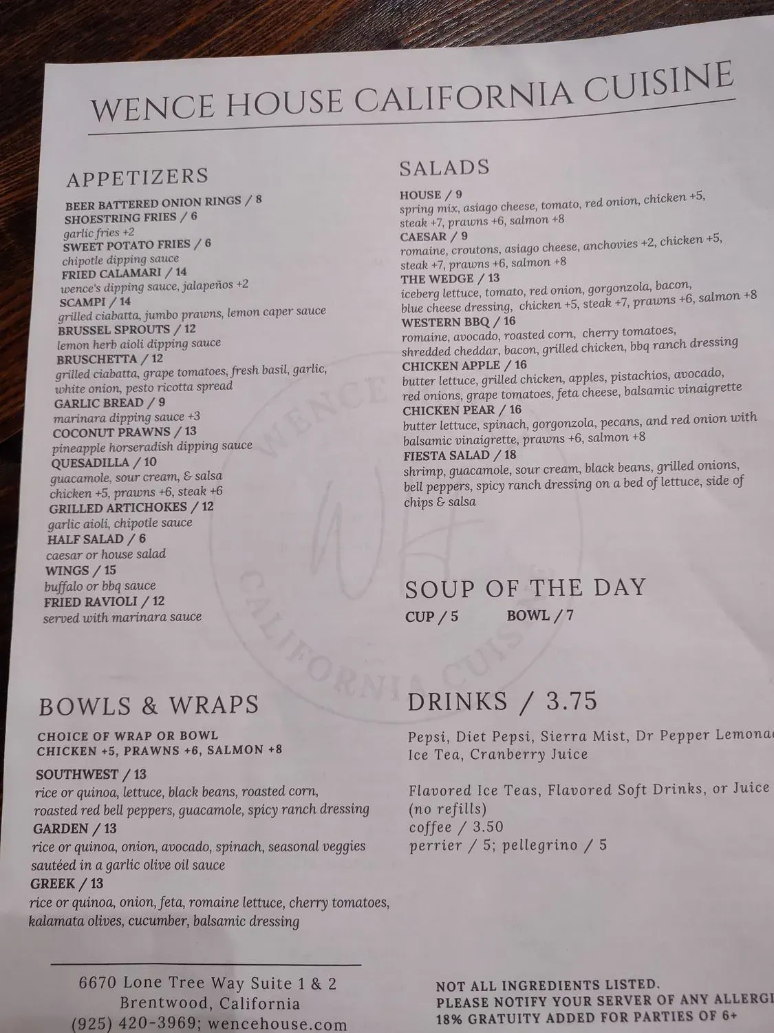 Menu 6