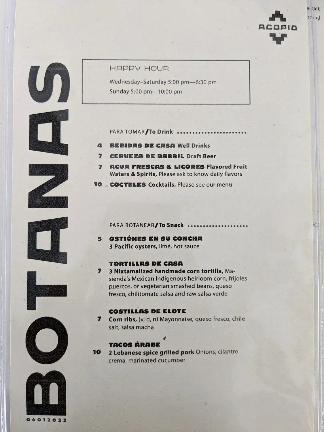 Menu 4