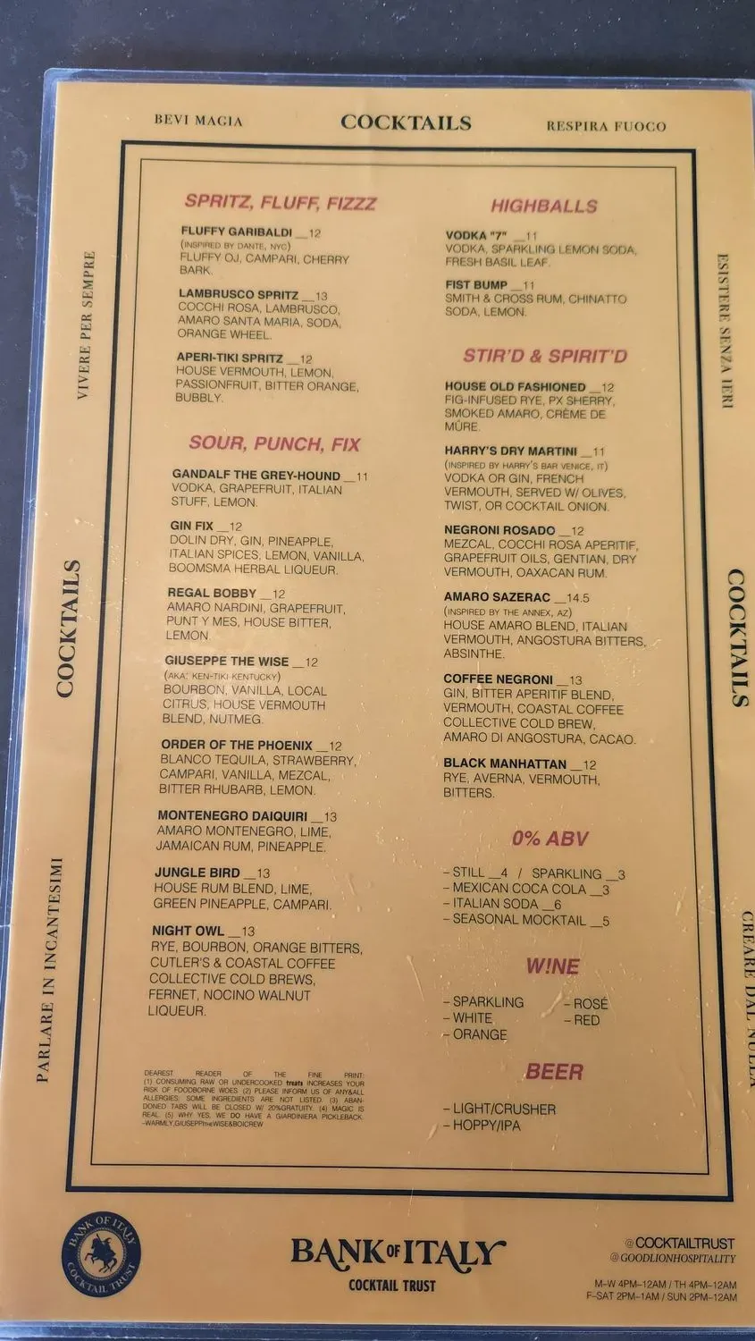 Menu 5