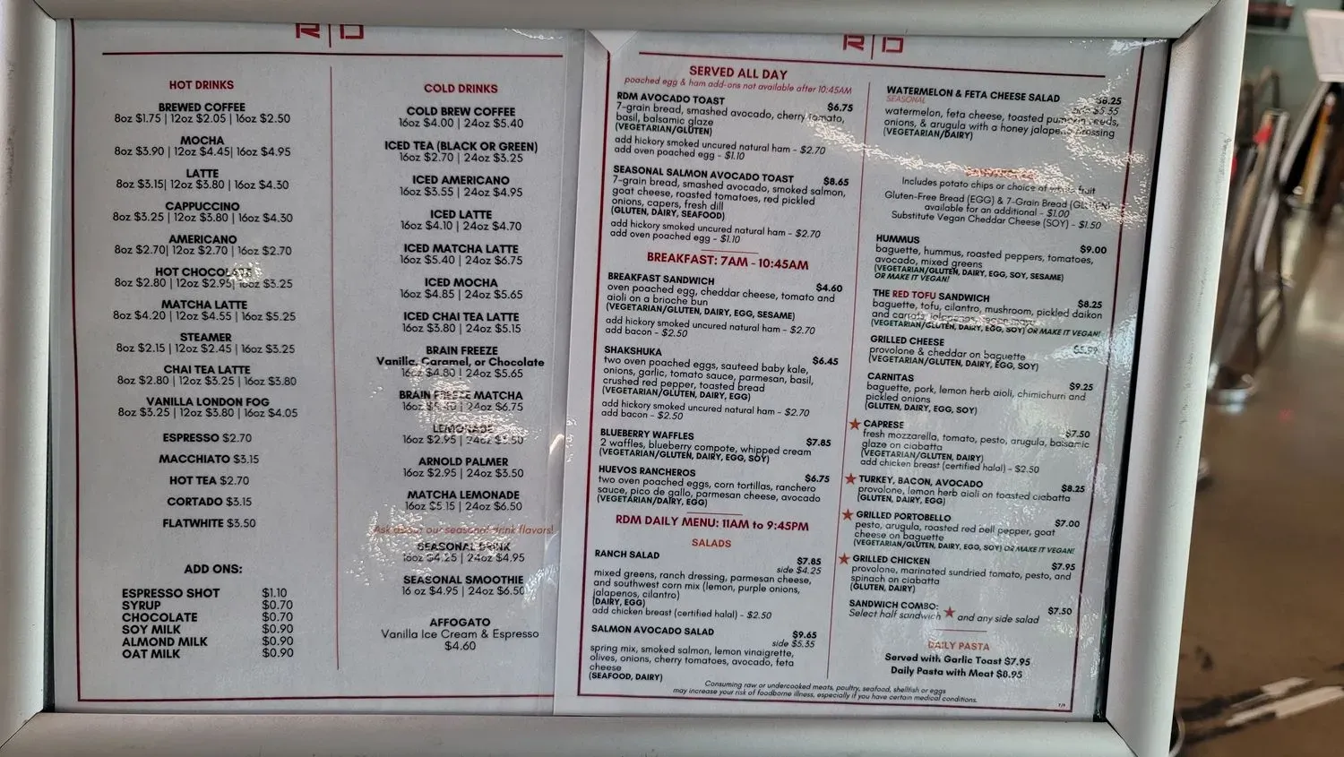 Menu 1