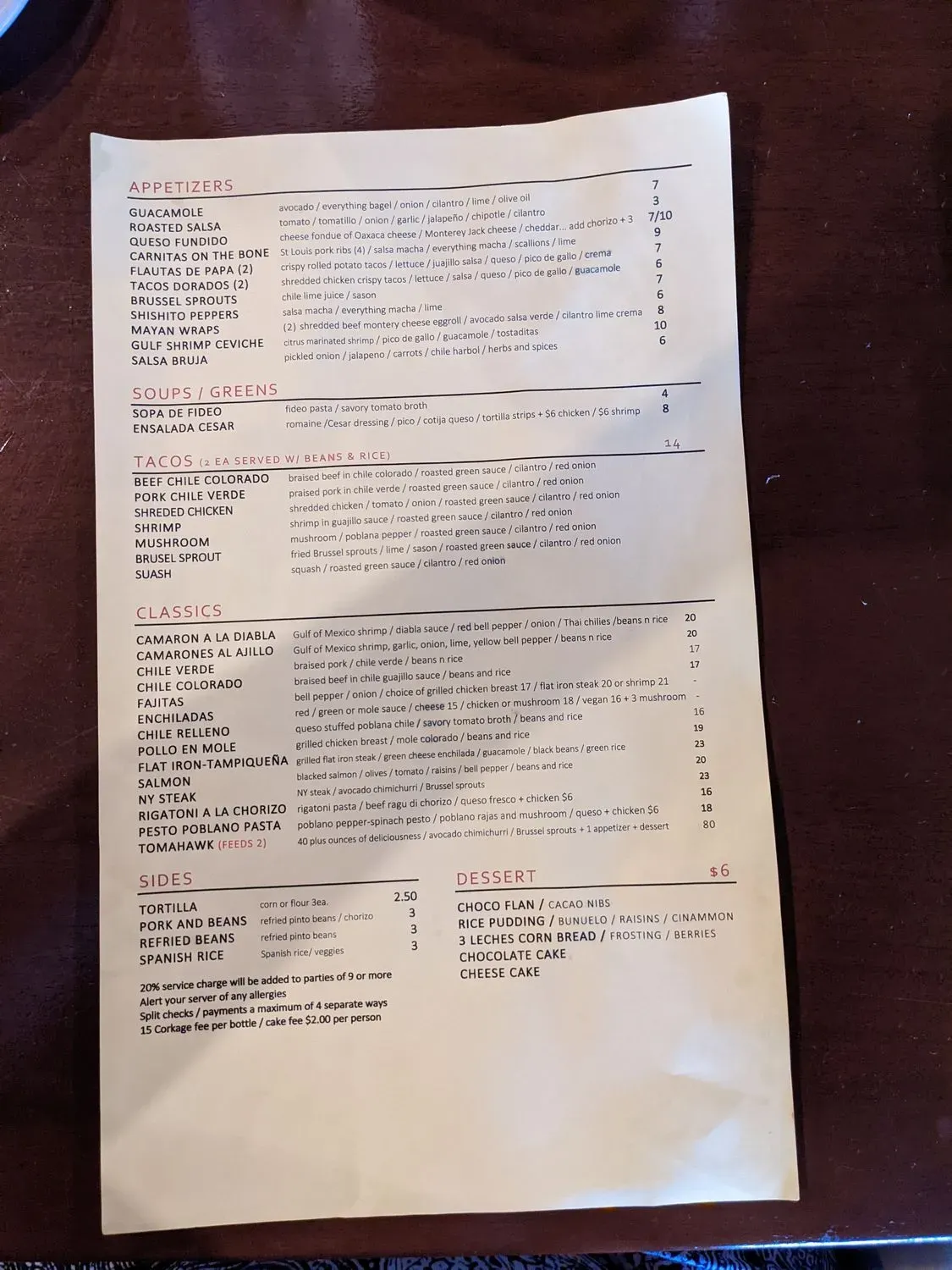 Menu 2