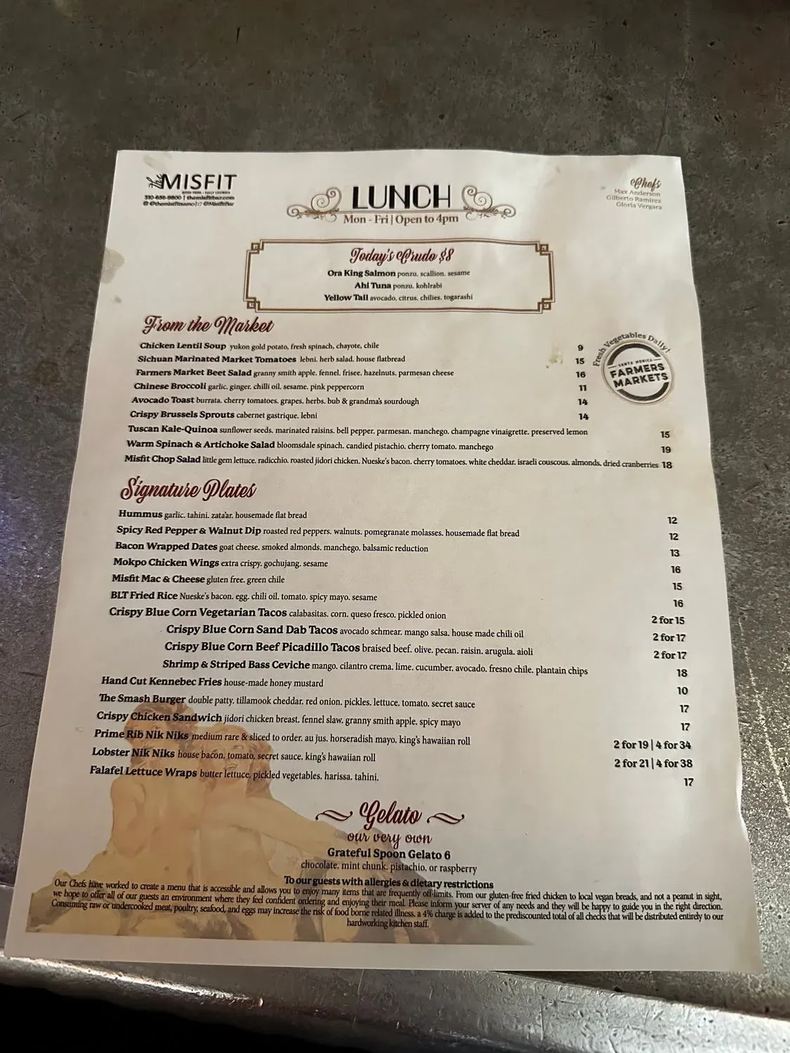 Menu 2