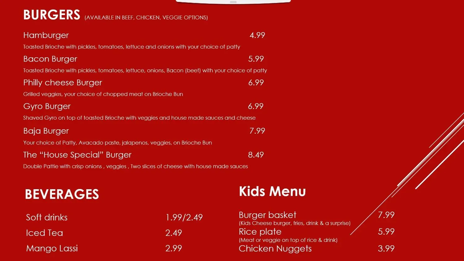 Menu 5