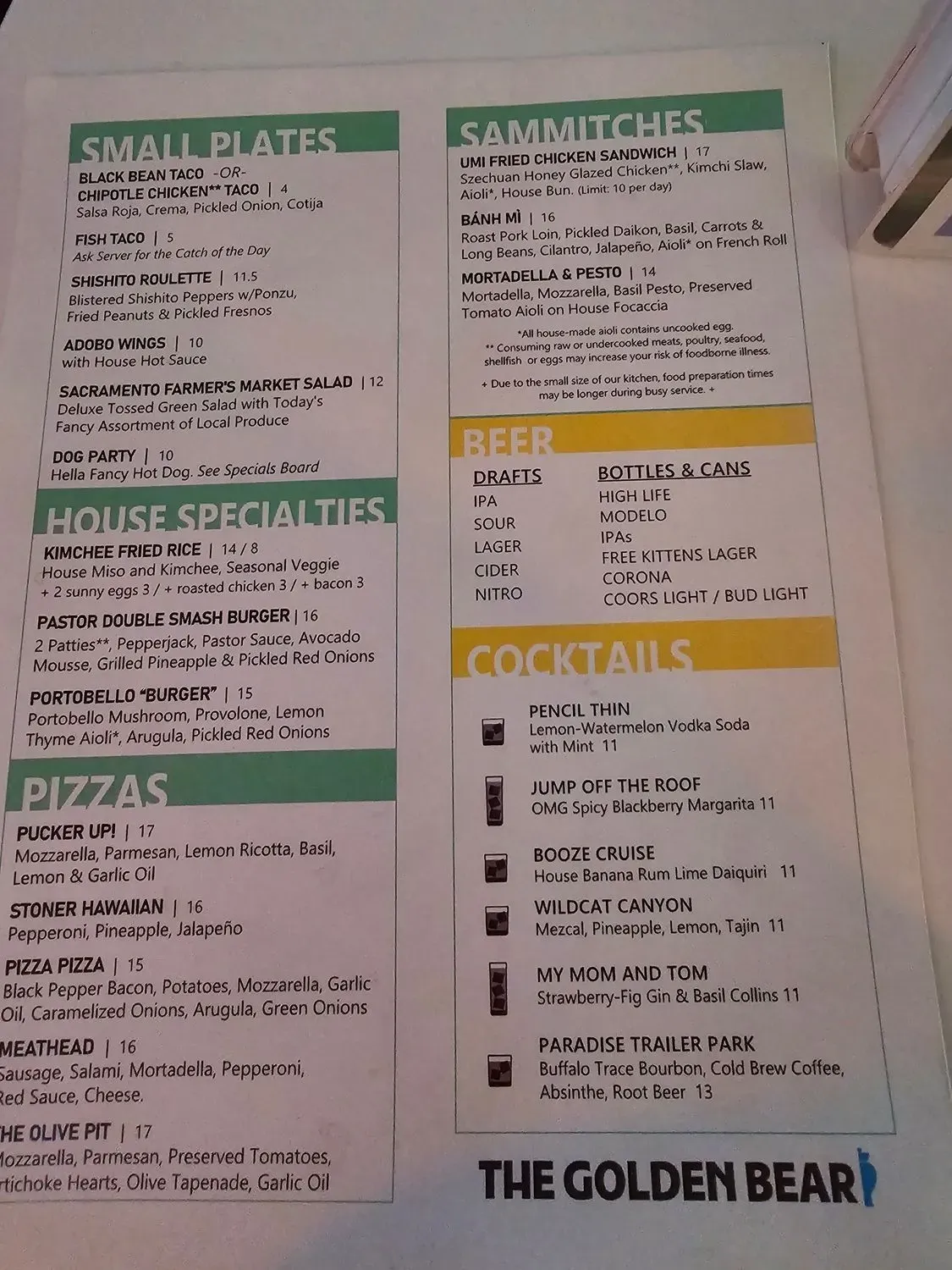 Menu 1