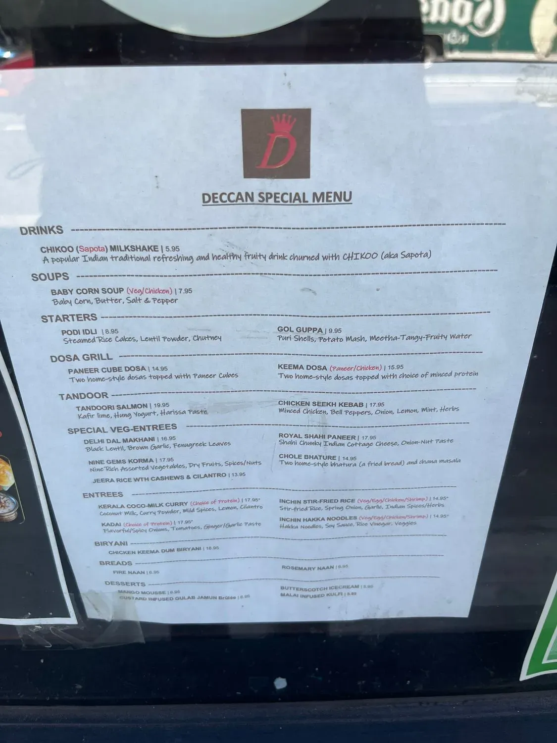 Menu 5