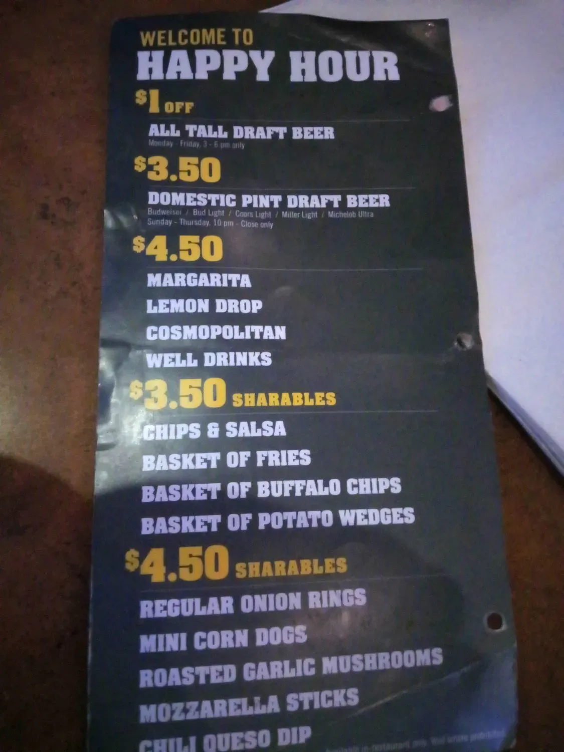 Menu 6