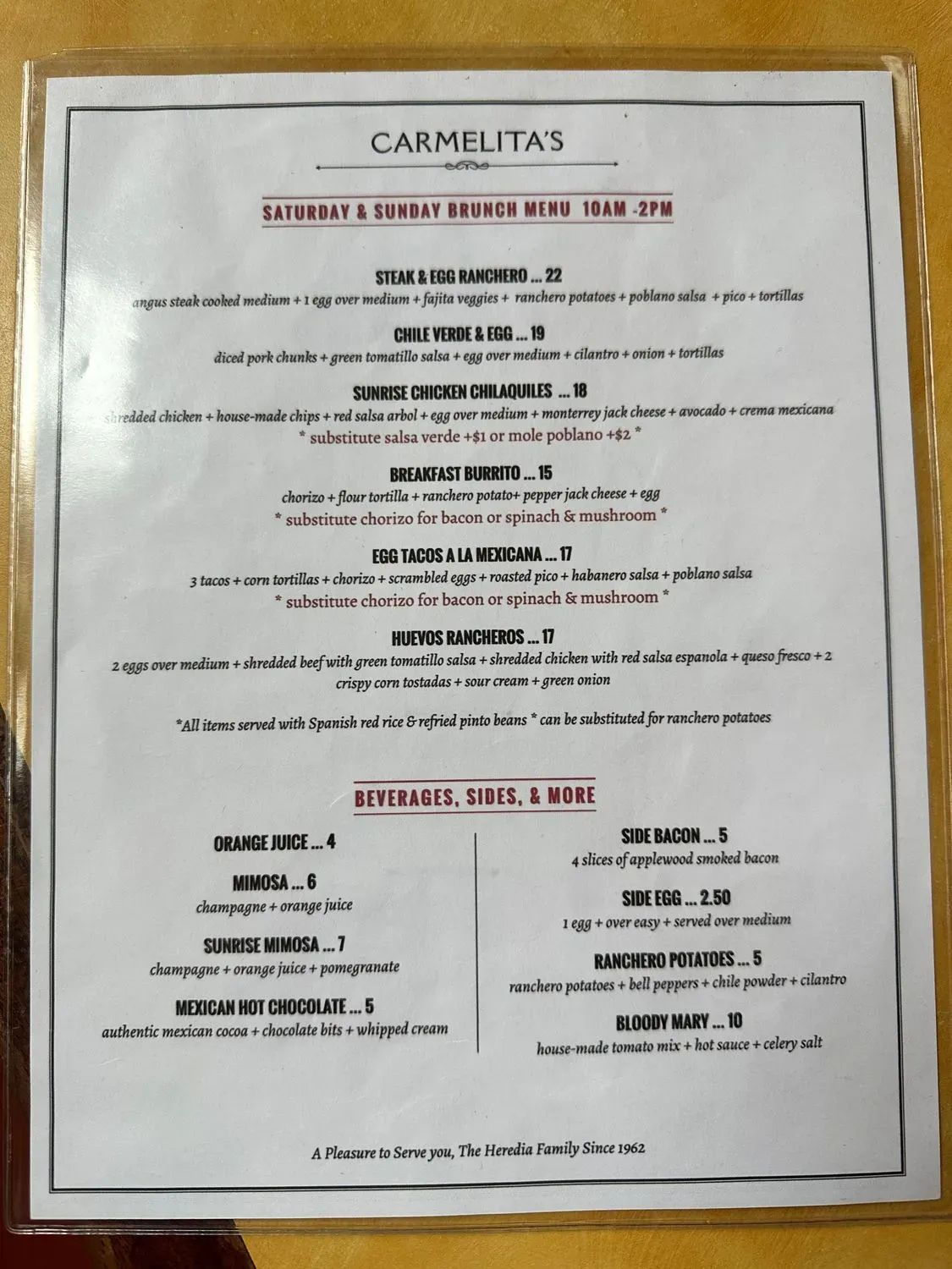 Menu 1