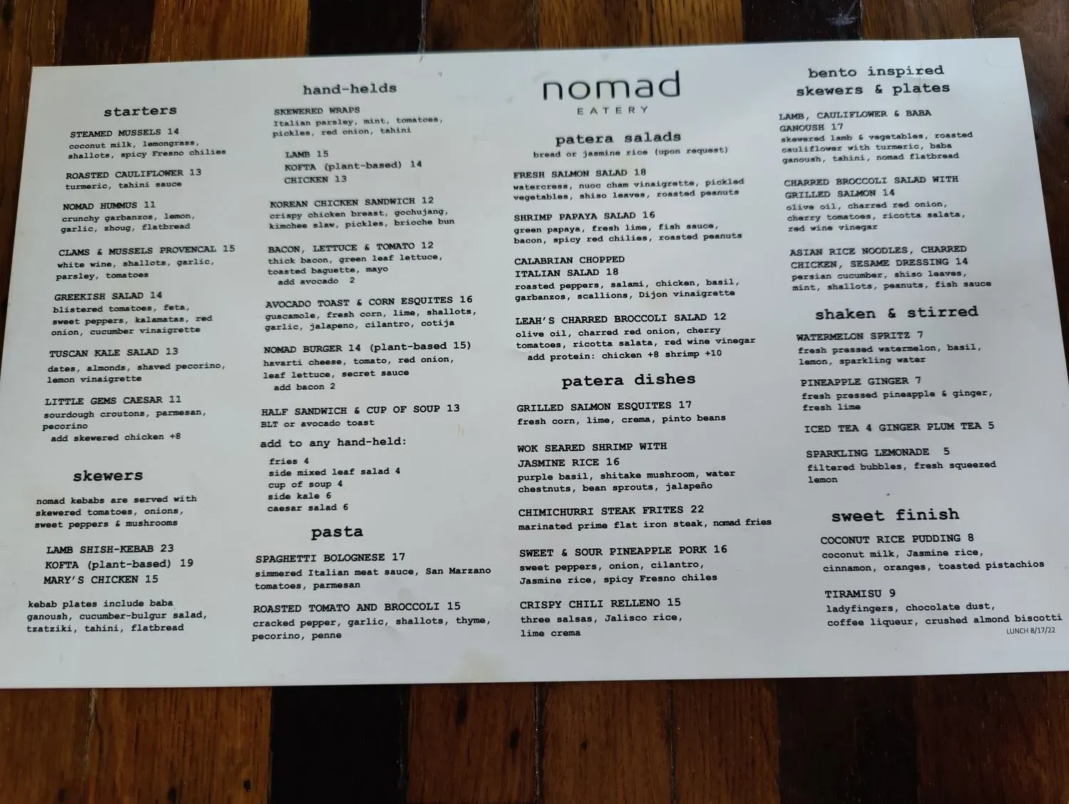 Menu 4