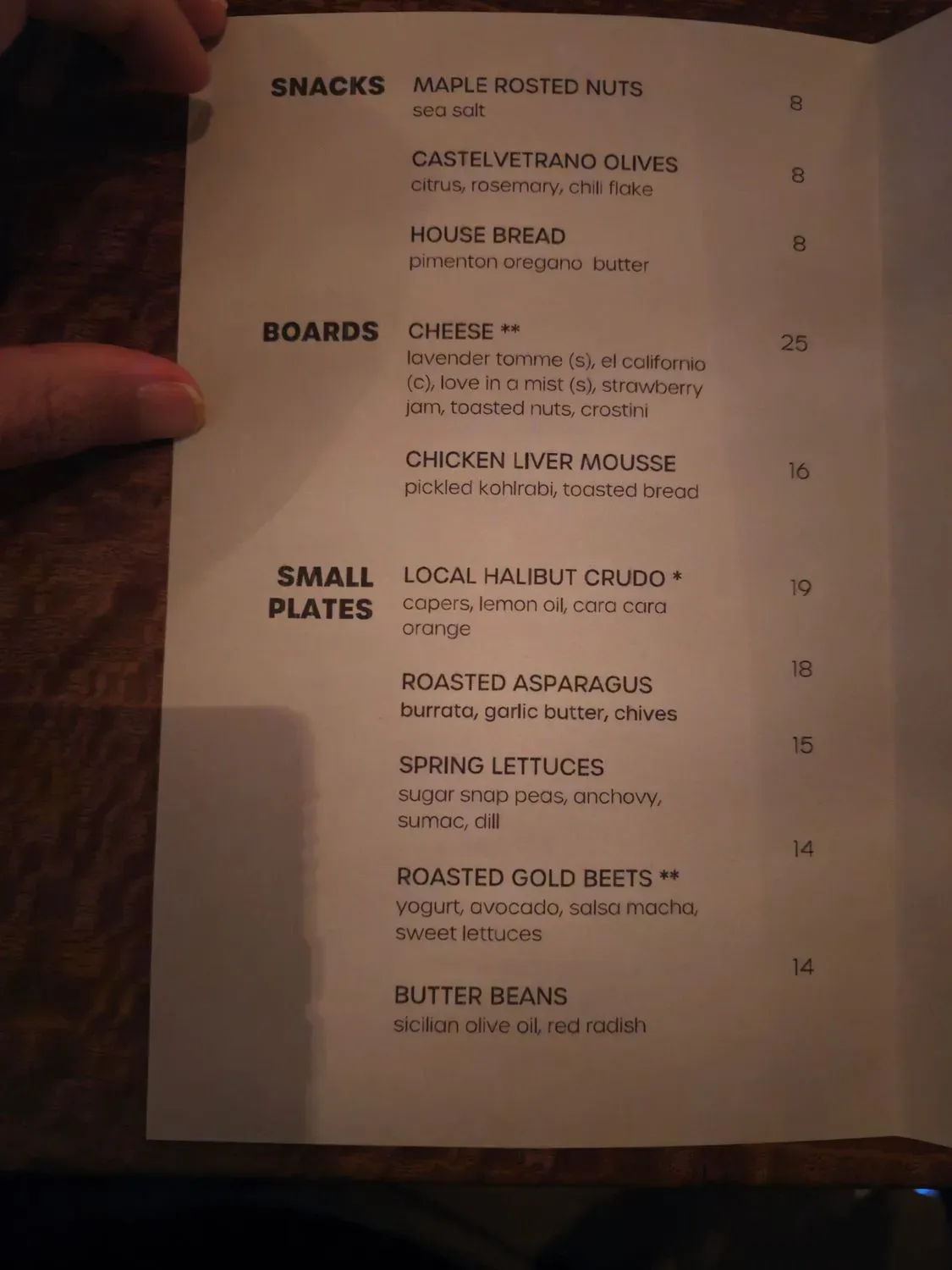 Menu 1