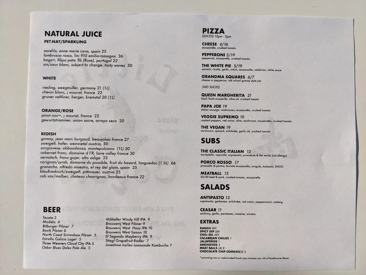 Menu 2