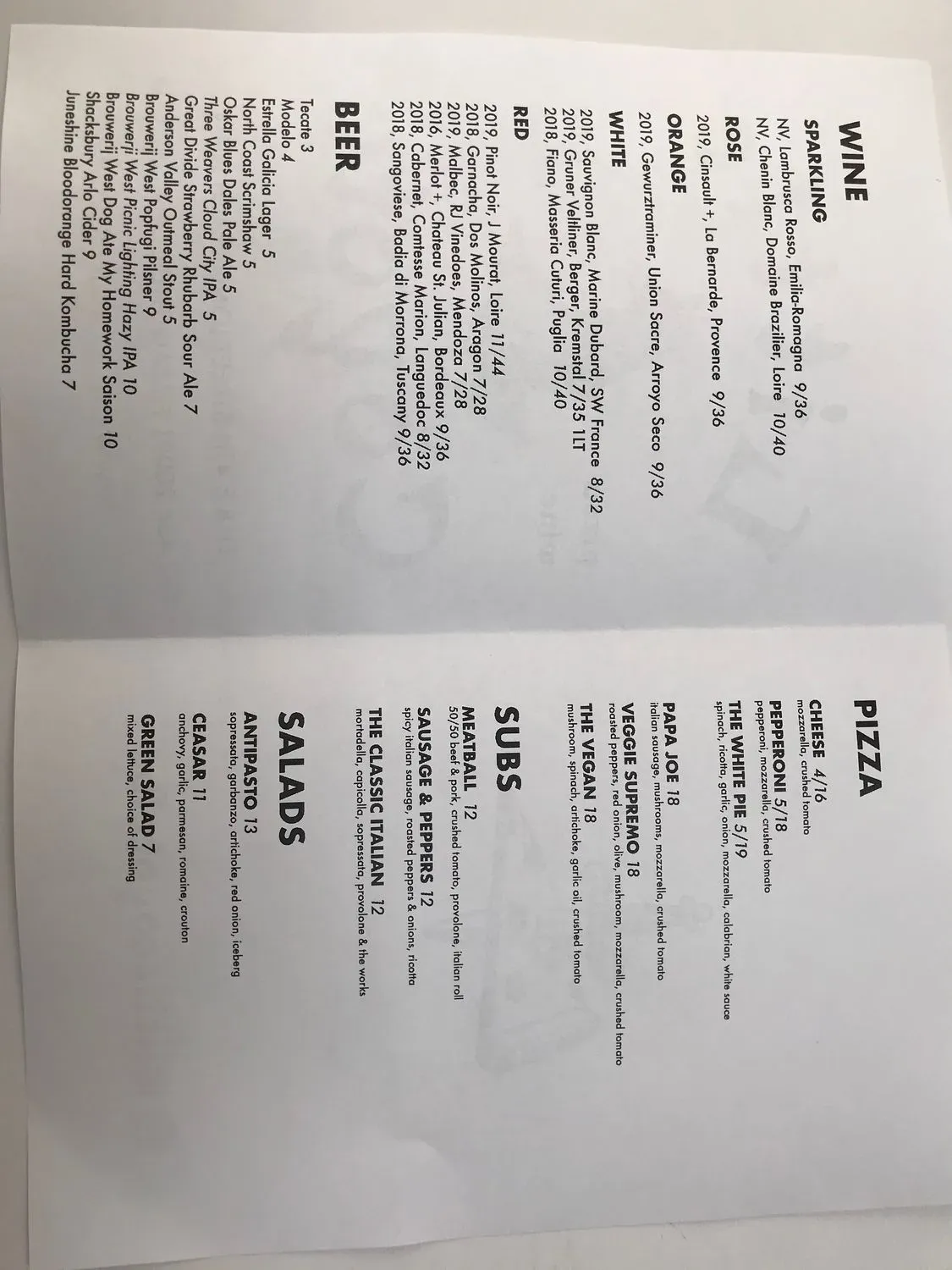 Menu 1