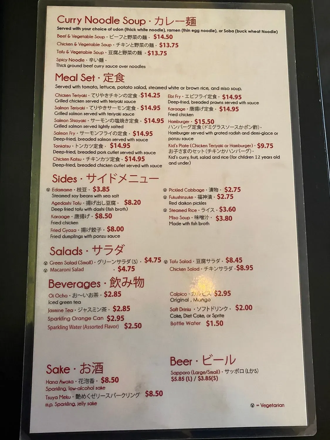 Menu 2