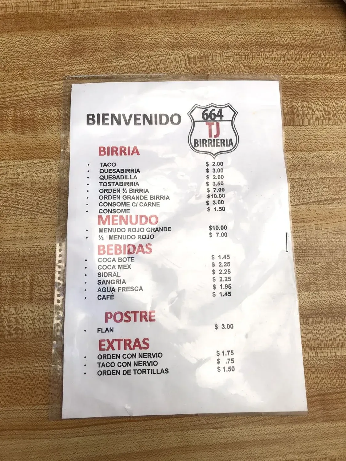 Menu 5