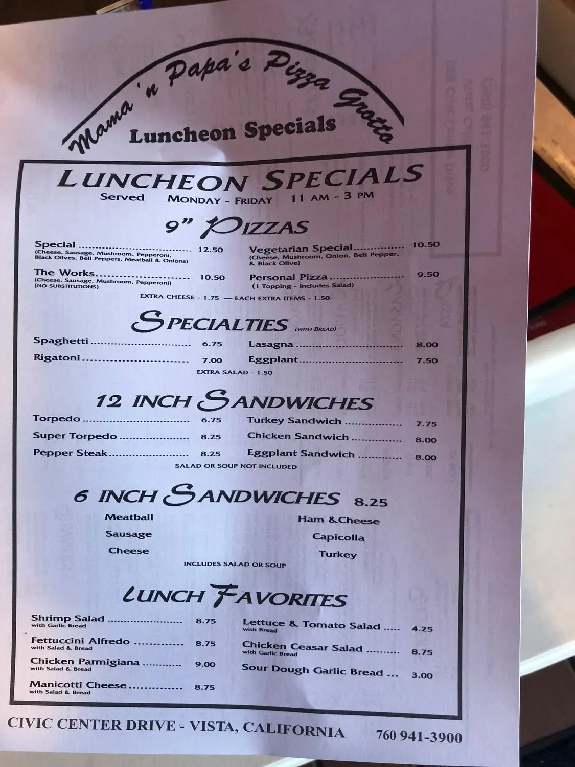 Menu 2