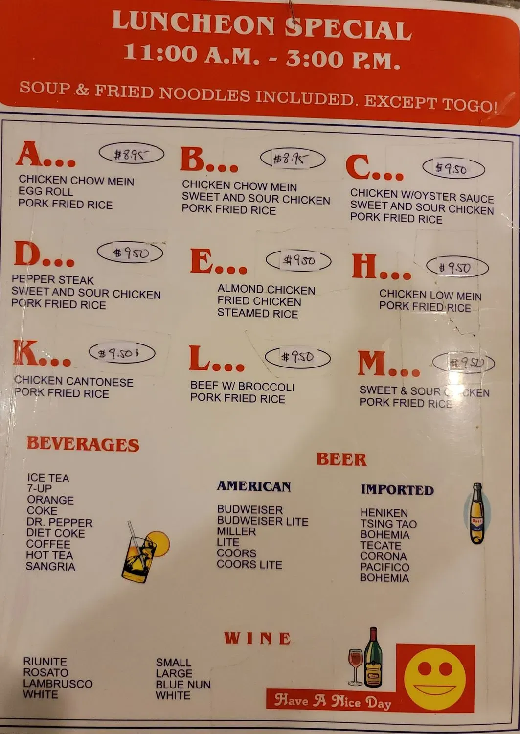 Menu 1