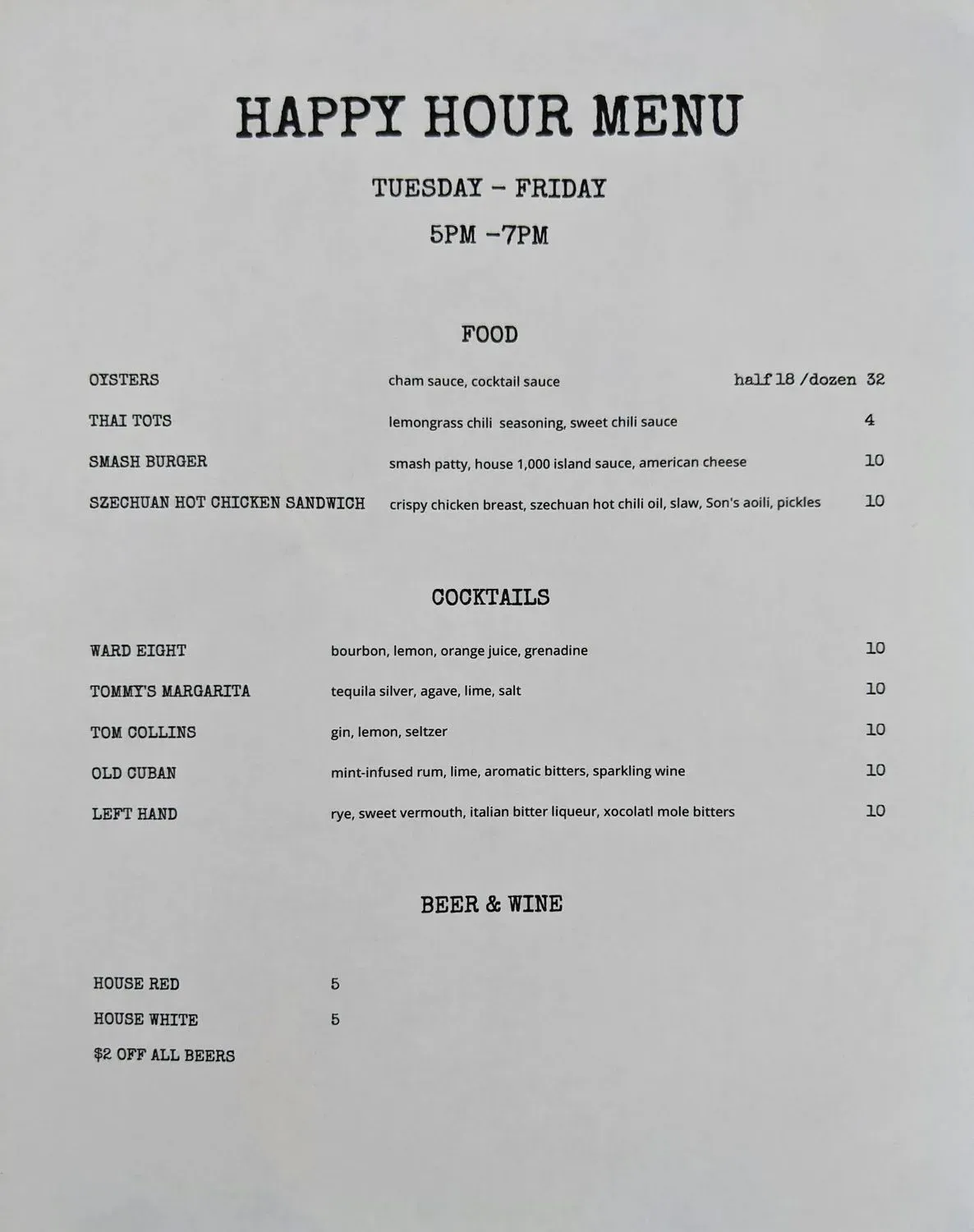 Menu 2