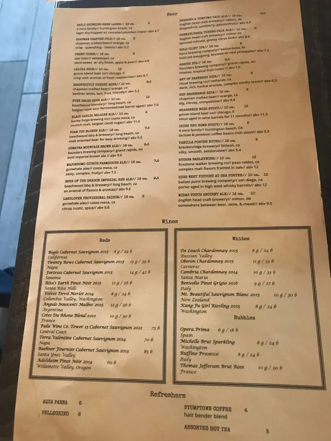 Menu 1