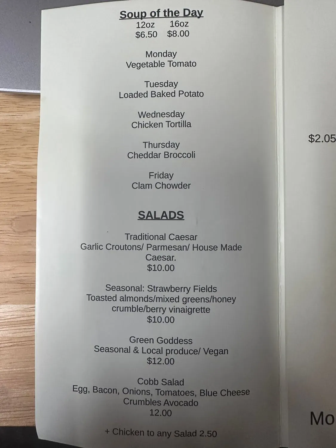 Menu 4