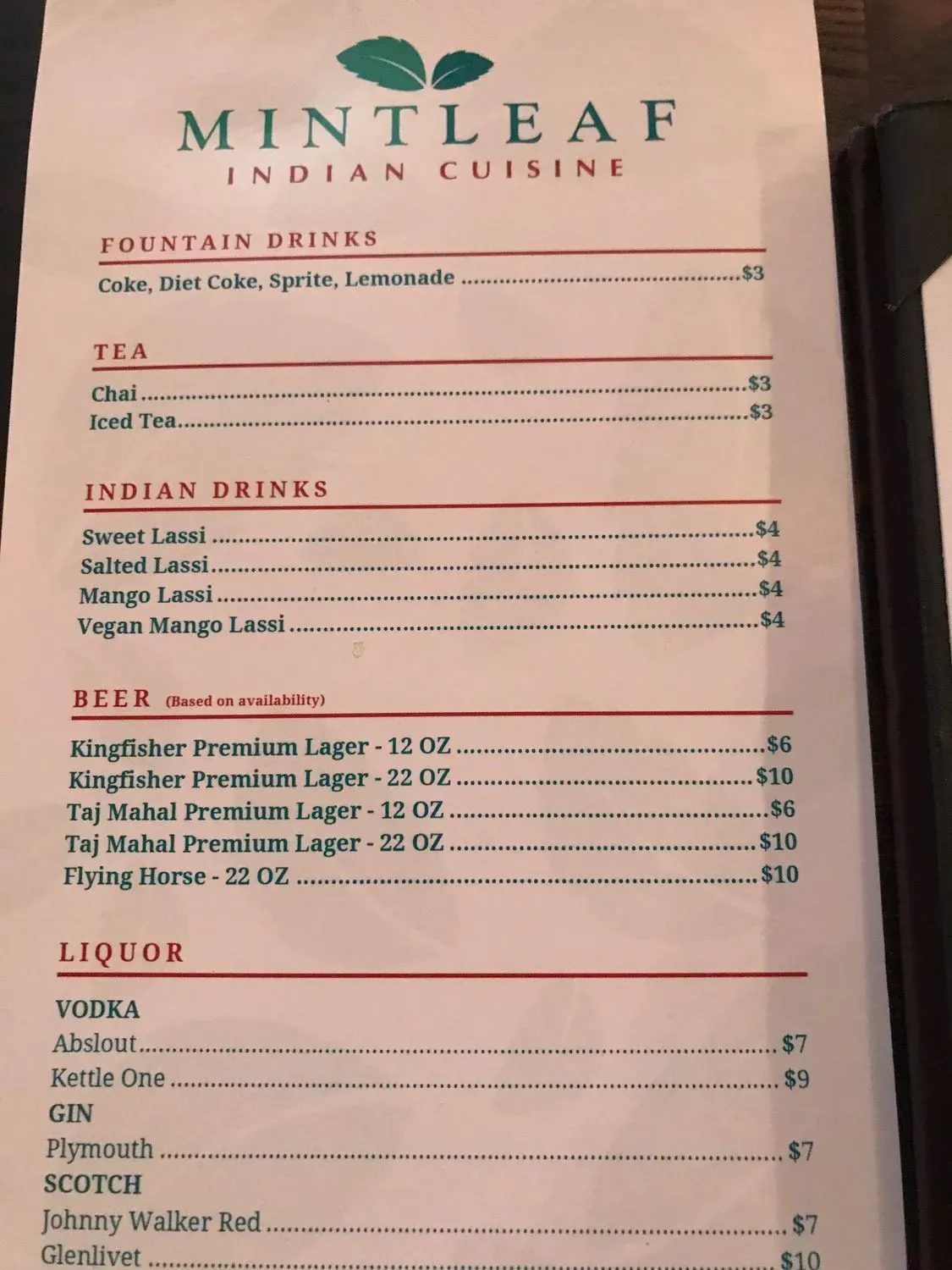 Menu 6