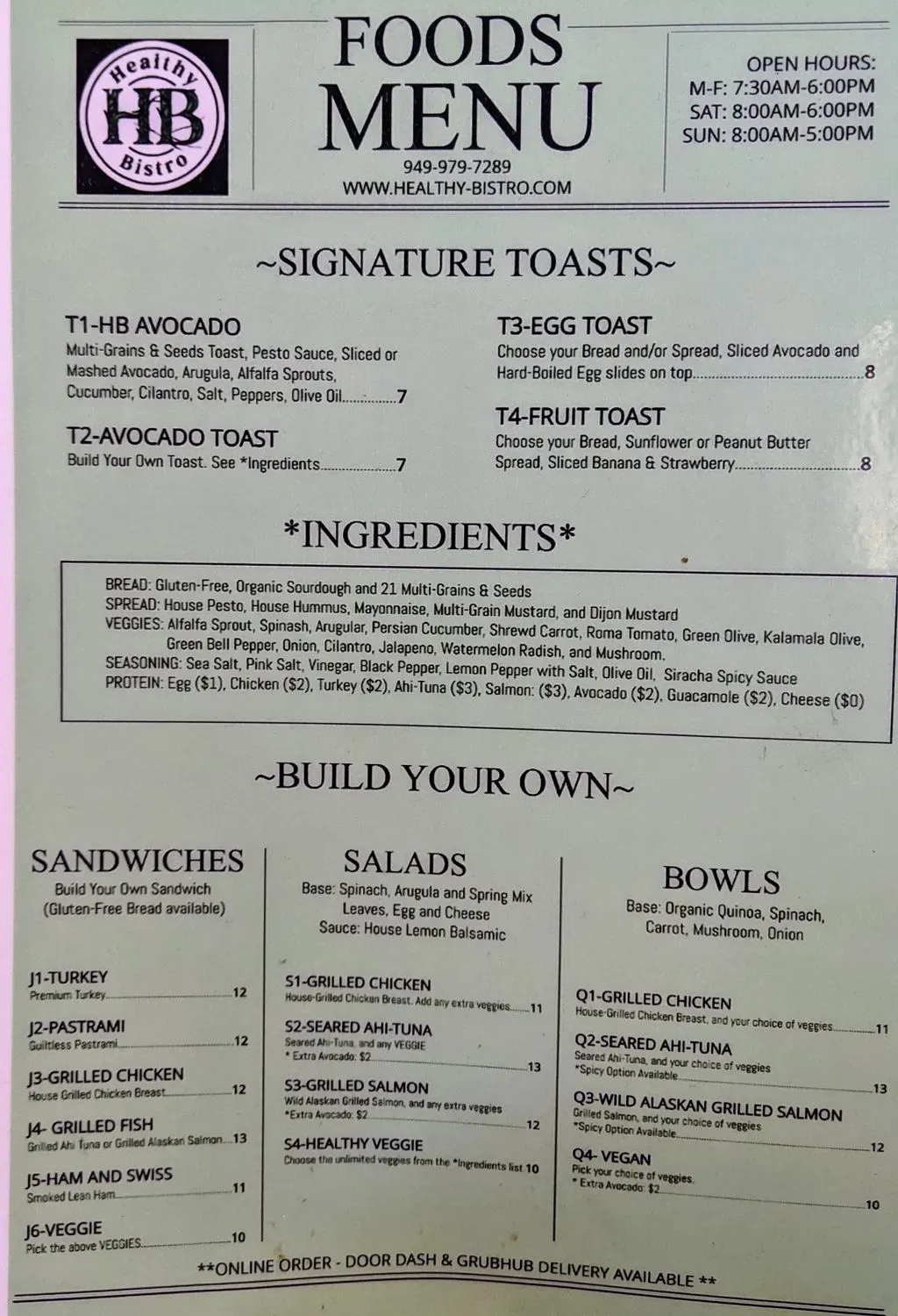 Menu 2