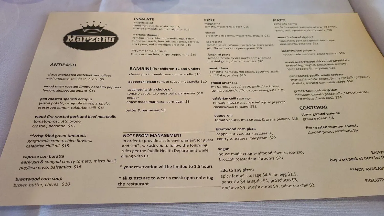 Menu 1