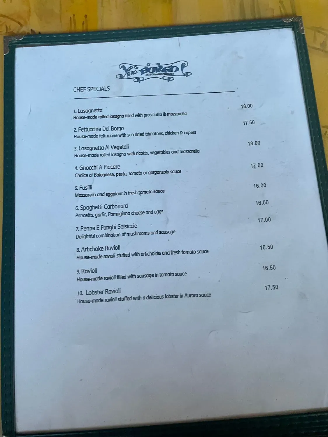 Menu 3