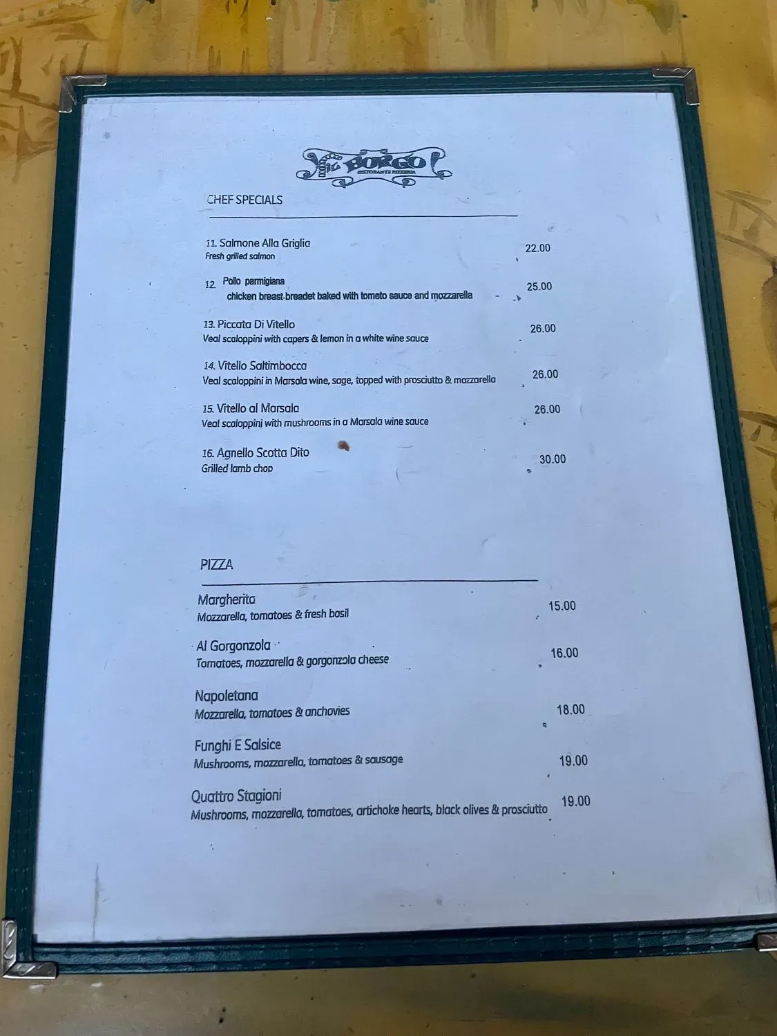 Menu 4