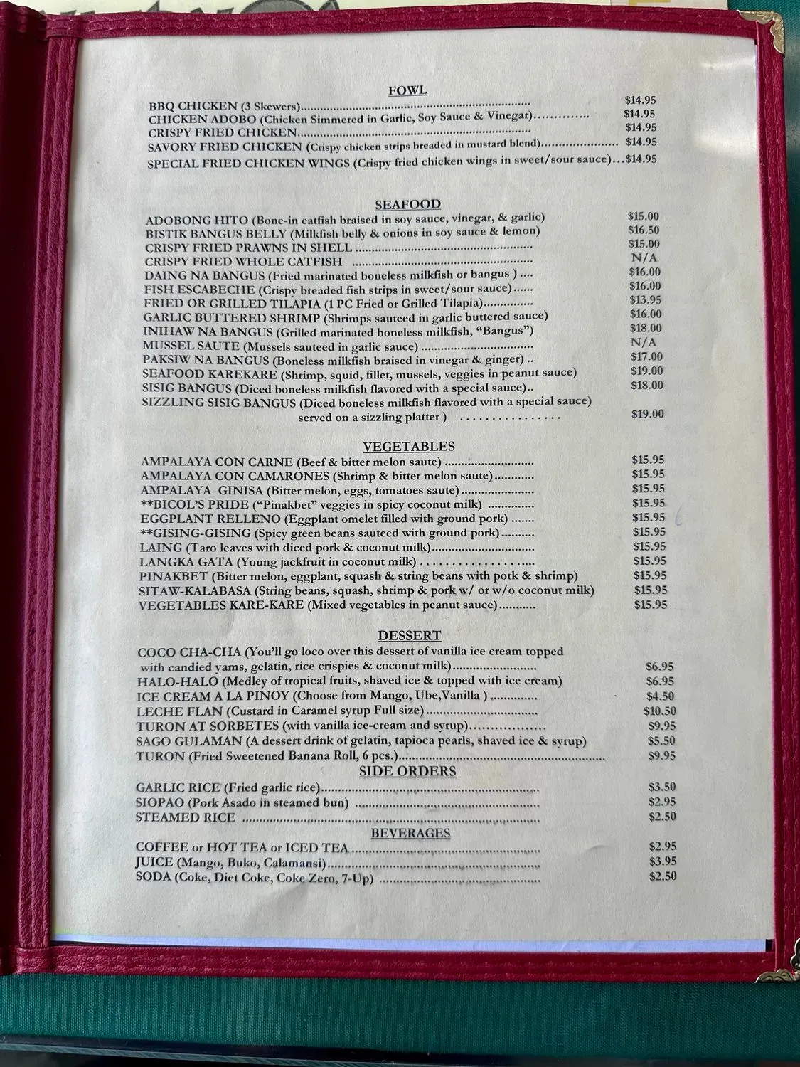 Menu 2