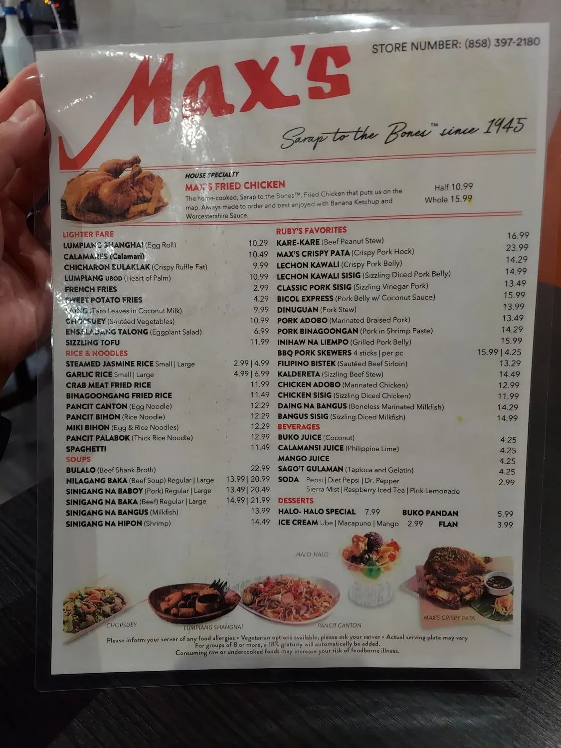 Menu 5