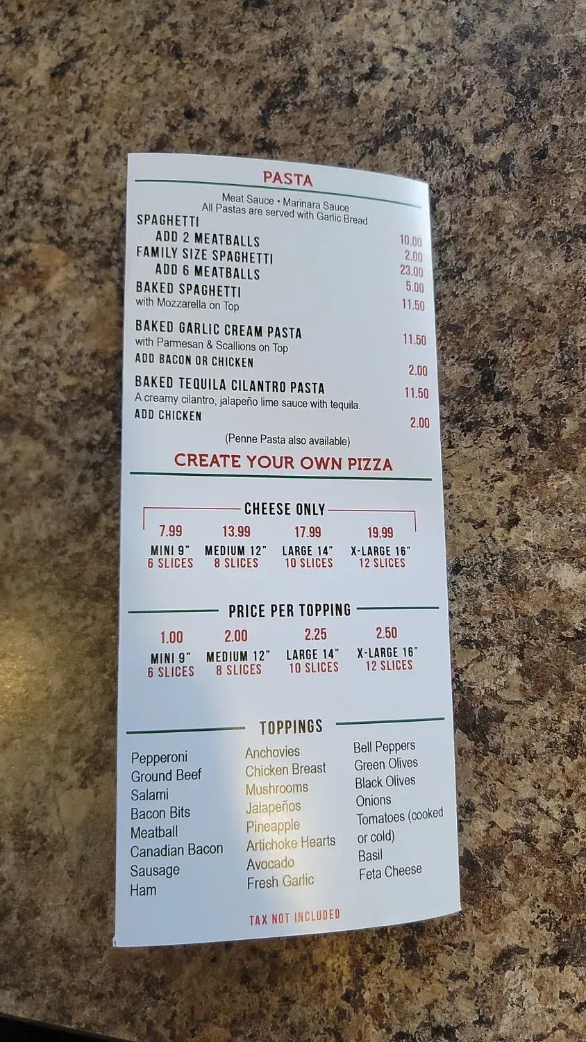 Menu 2