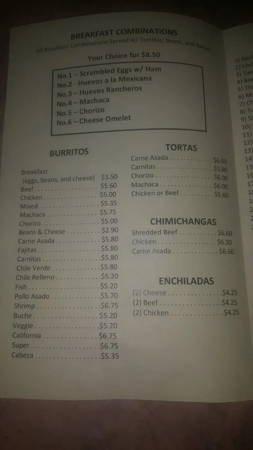 Menu 6