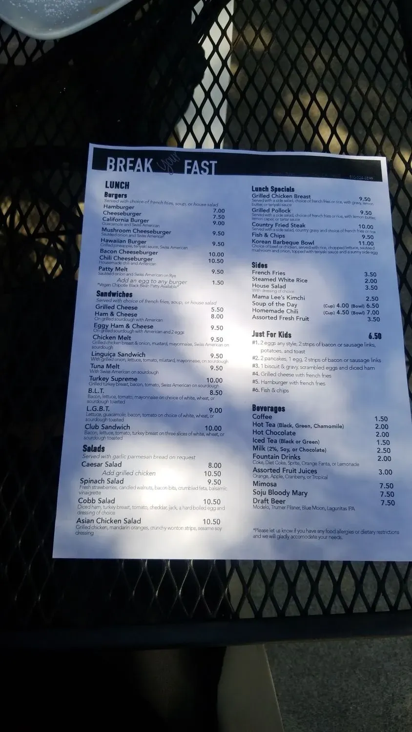 Menu 3