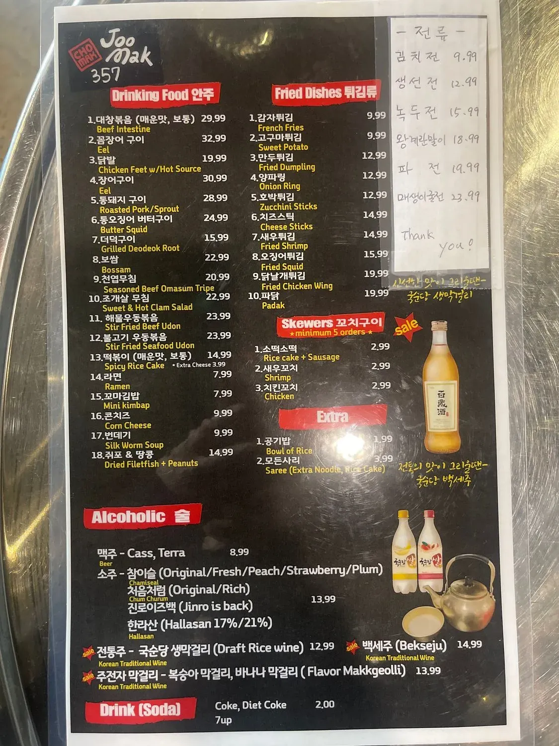 Menu 5