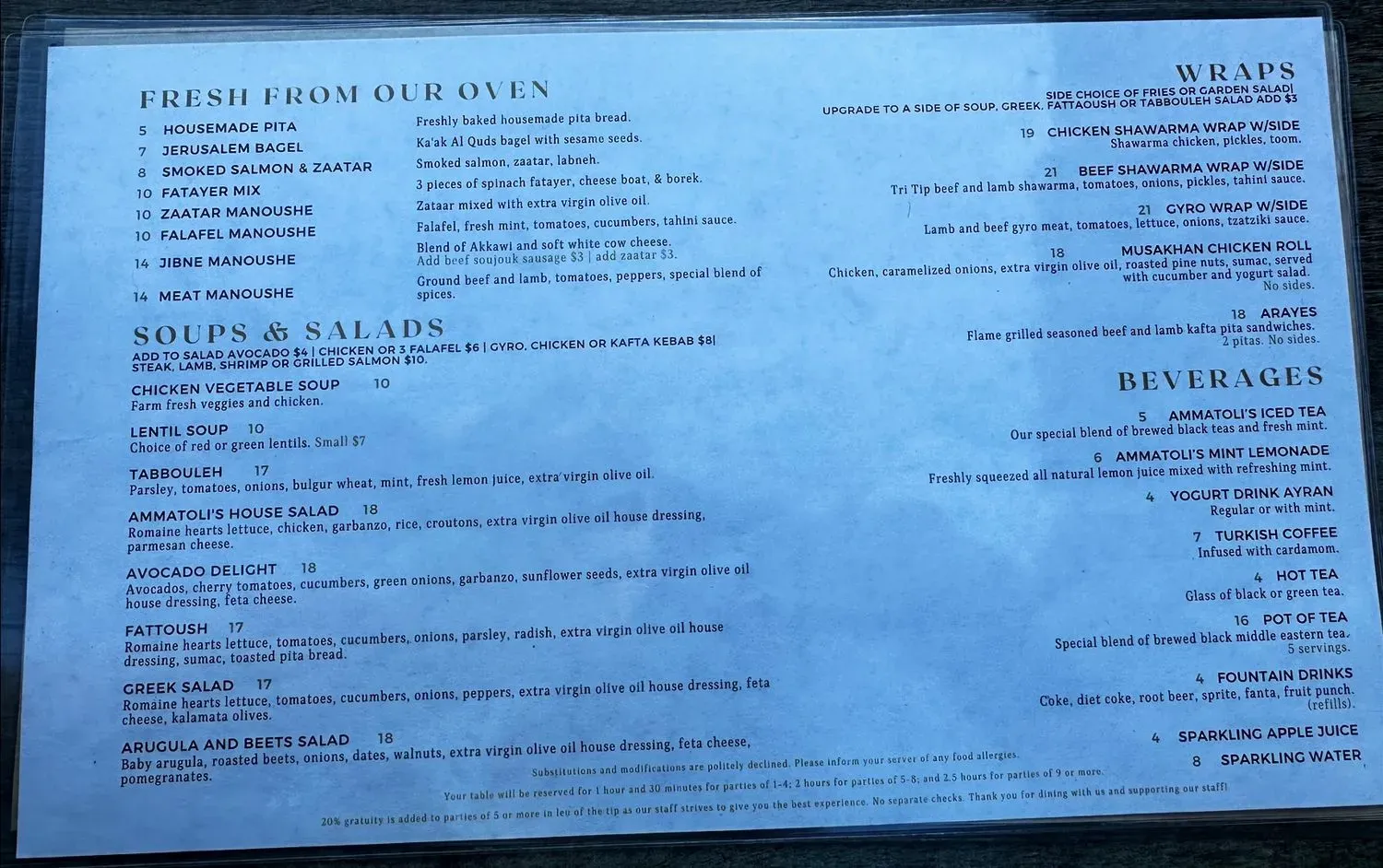 Menu 4