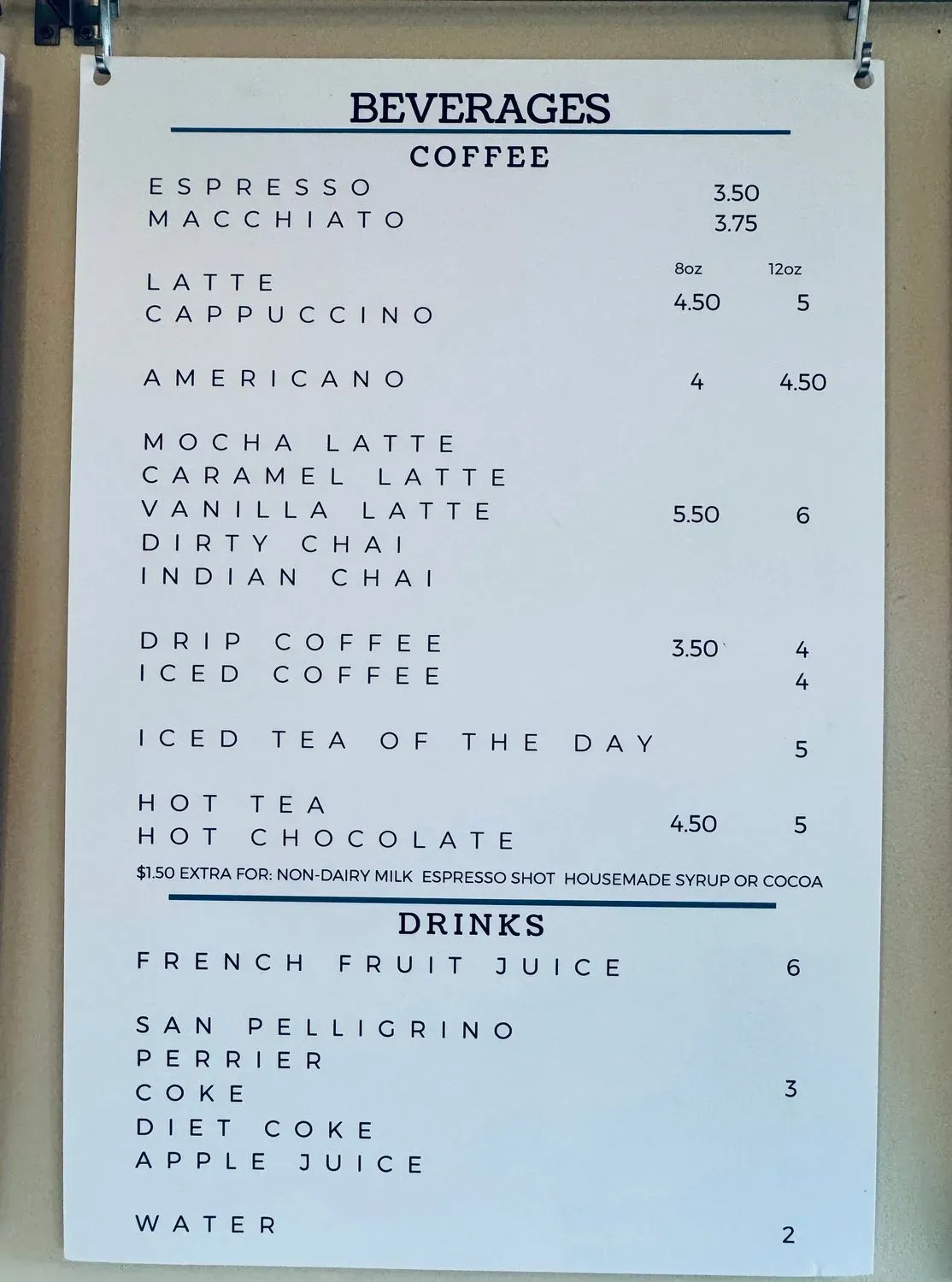 Menu 1