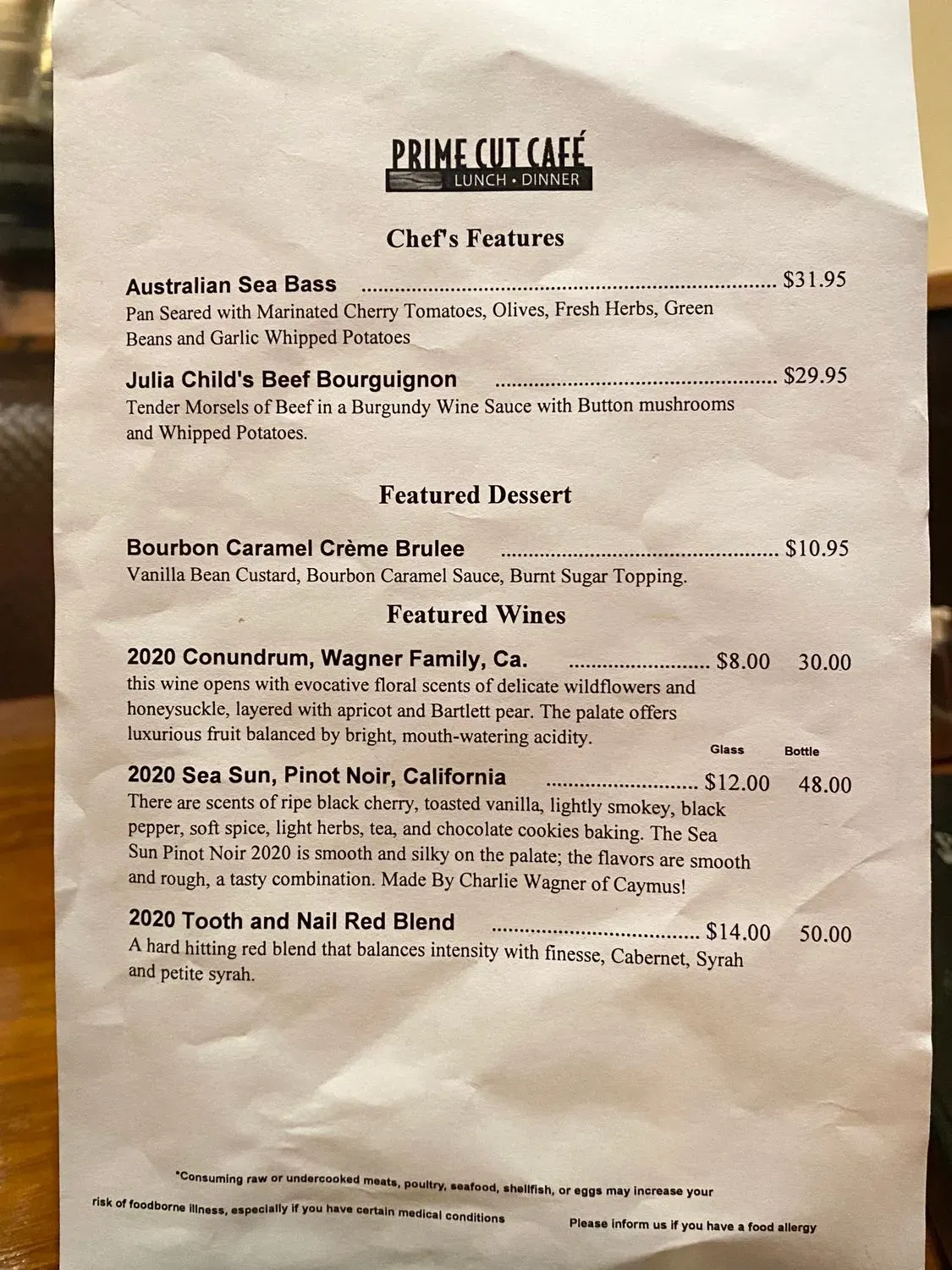 Menu 1