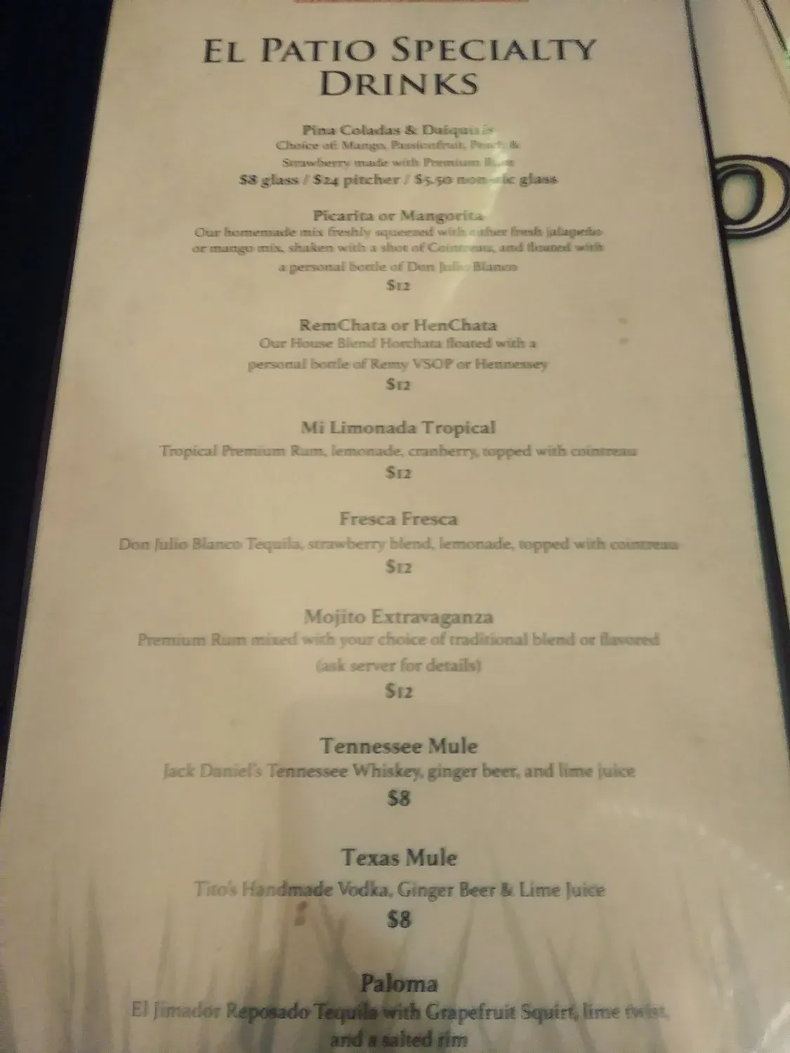 Menu 5